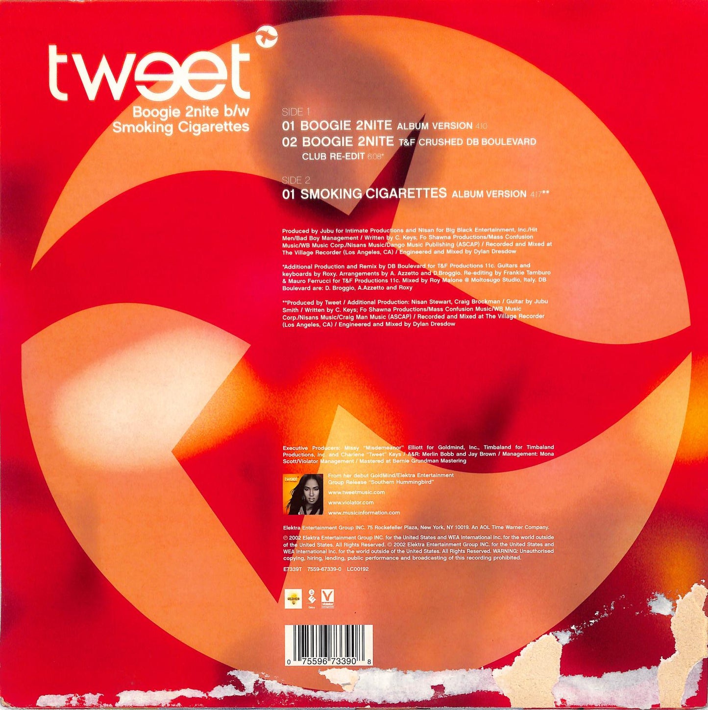 TWEET - Boogie 2nite / Smoking Cigarettes