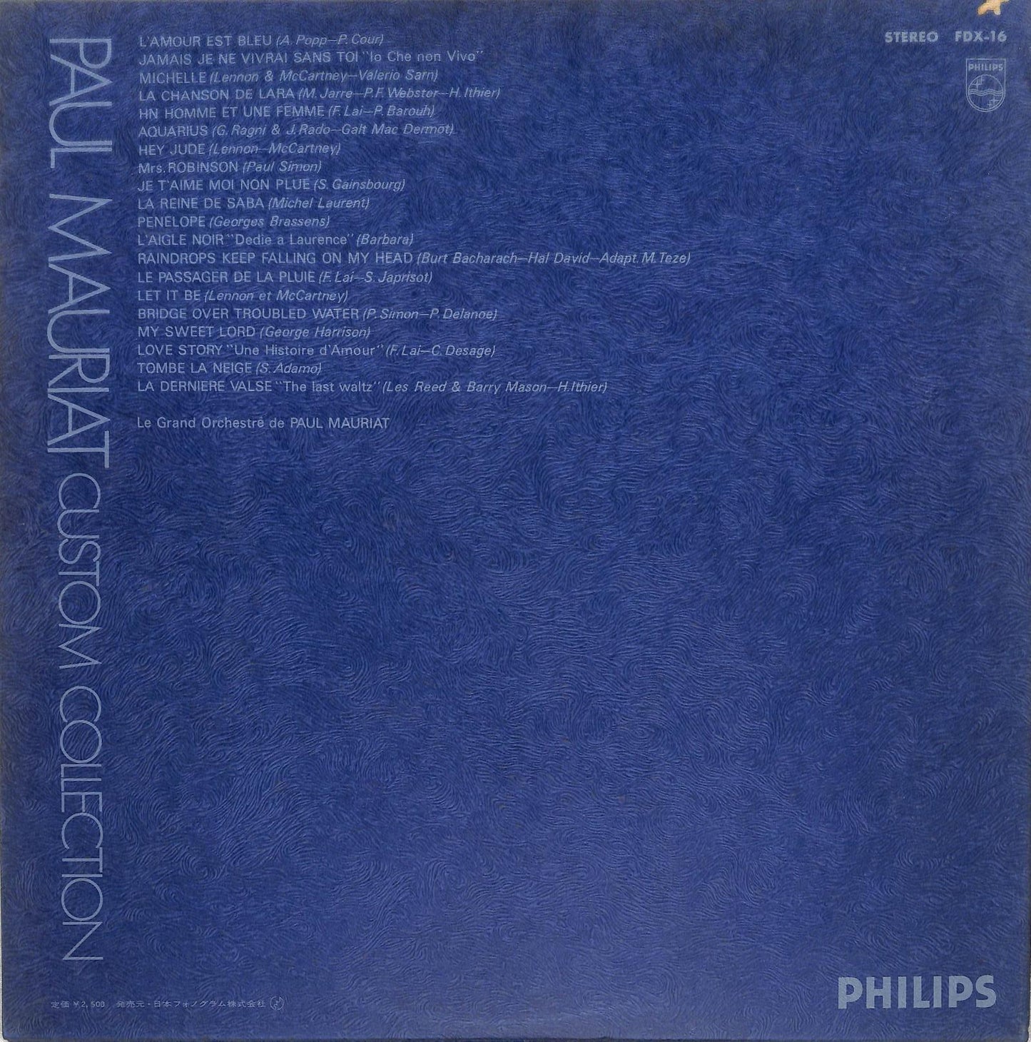 PAUL MAURIAT - Custom Collection