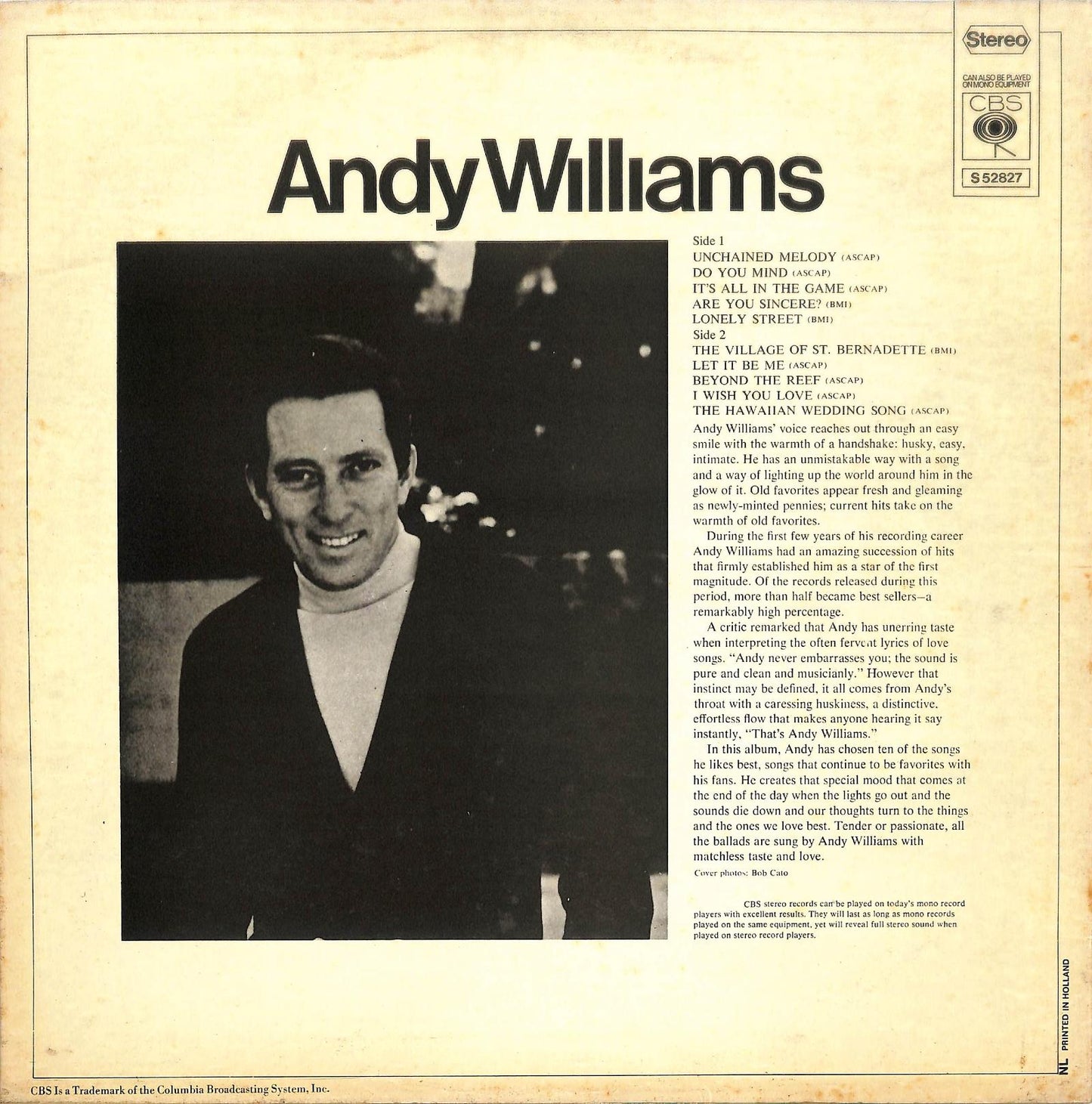 ANDY WILLIAMS - Andy Williams