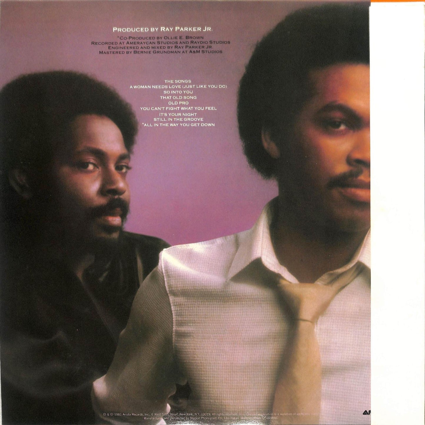 RAY PARKER JR. AND RAYDIO - A Woman Needs Love