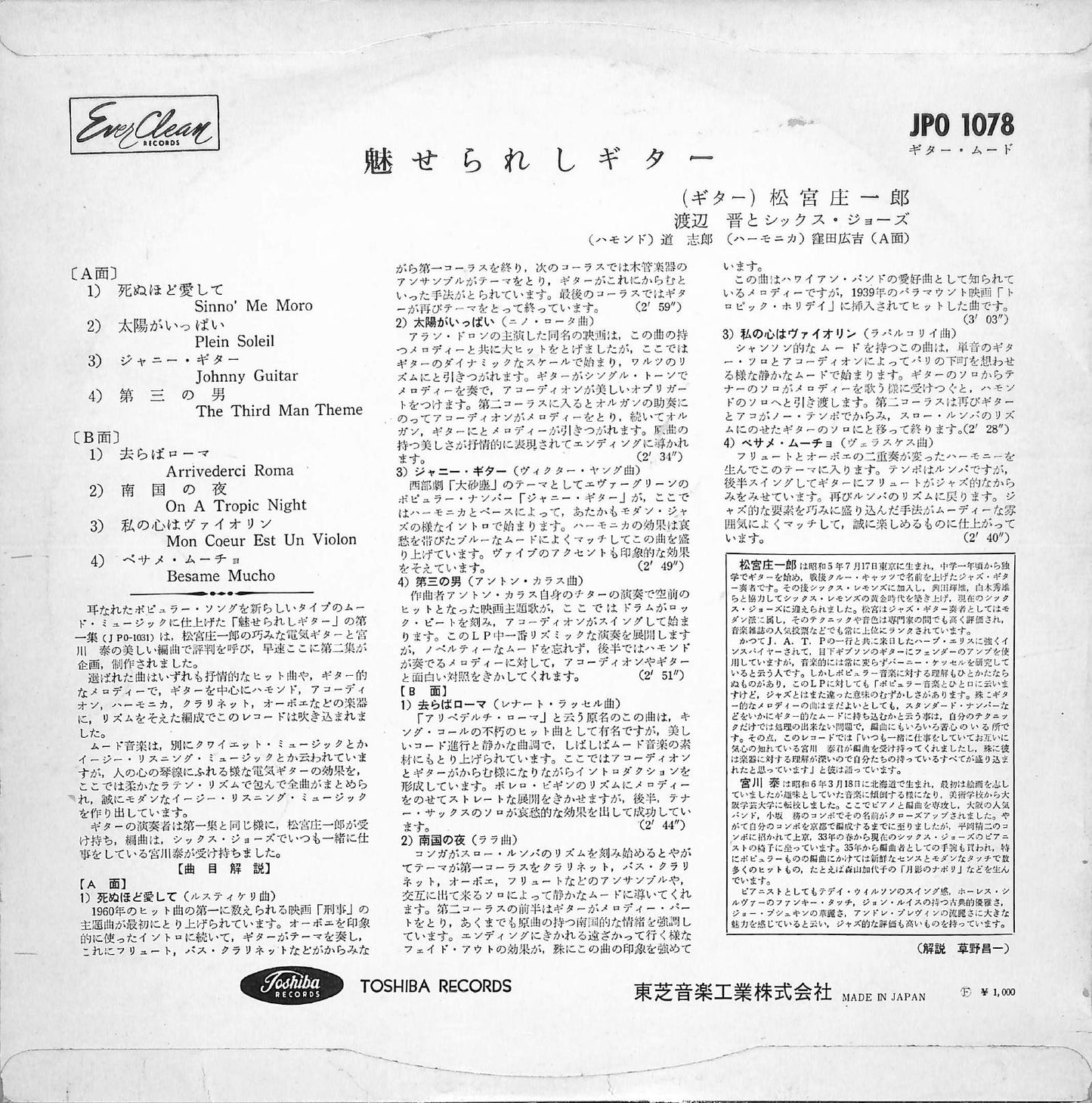 SHOICHIRO MATSUMIYA - Haunted Guitar