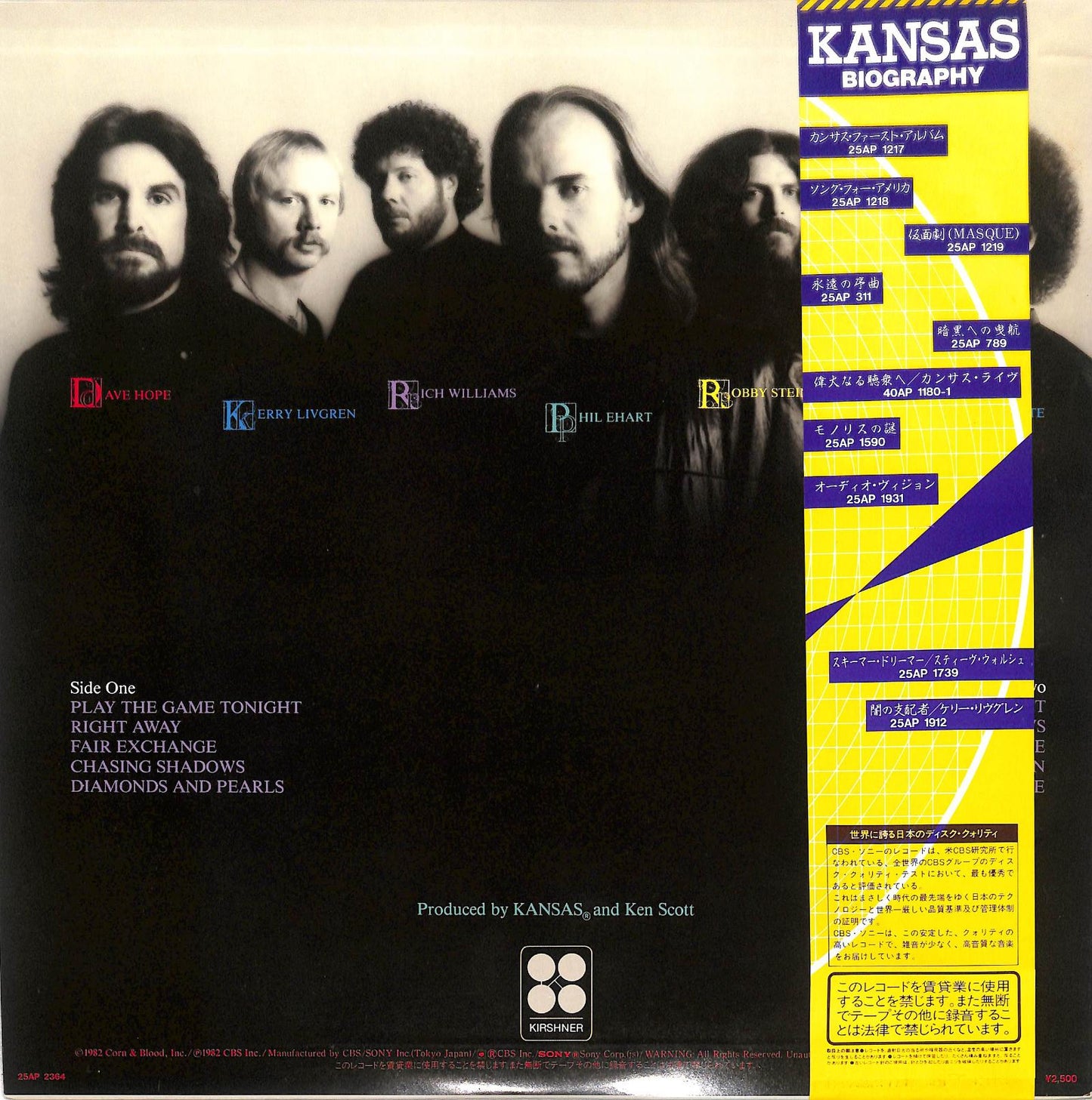 KANSAS - Vinyl Confessions