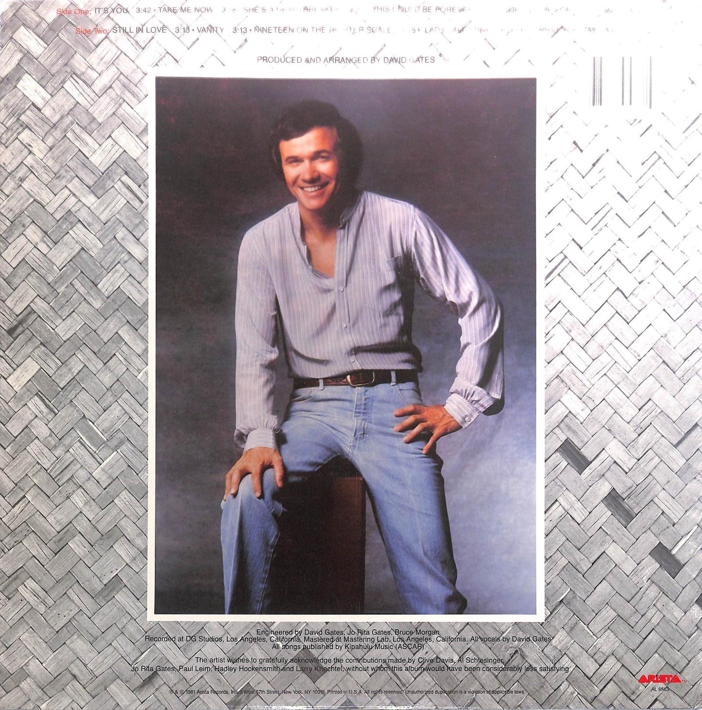 DAVID GATES - Take Me Now