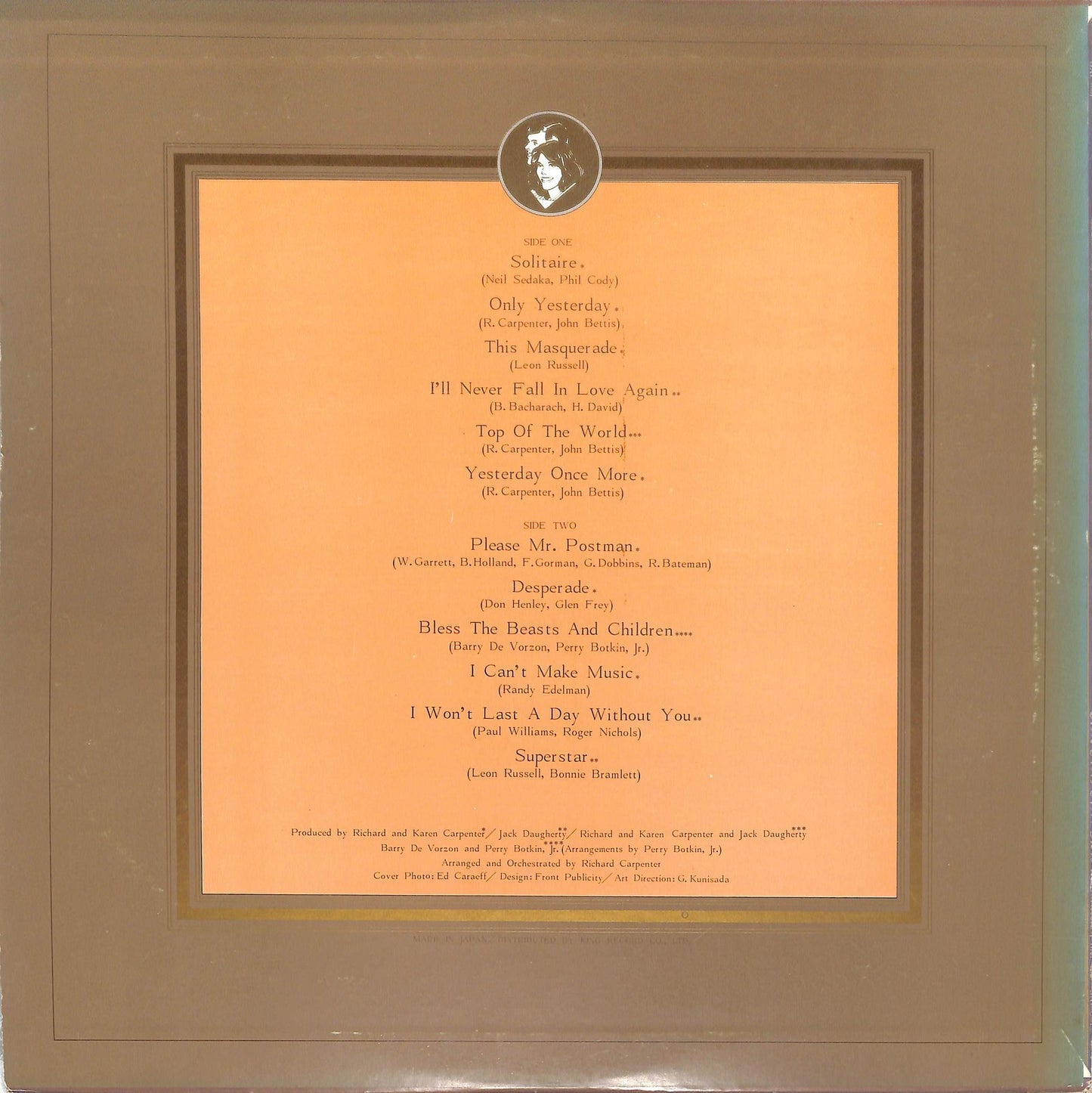 CARPENTERS - Solitaire