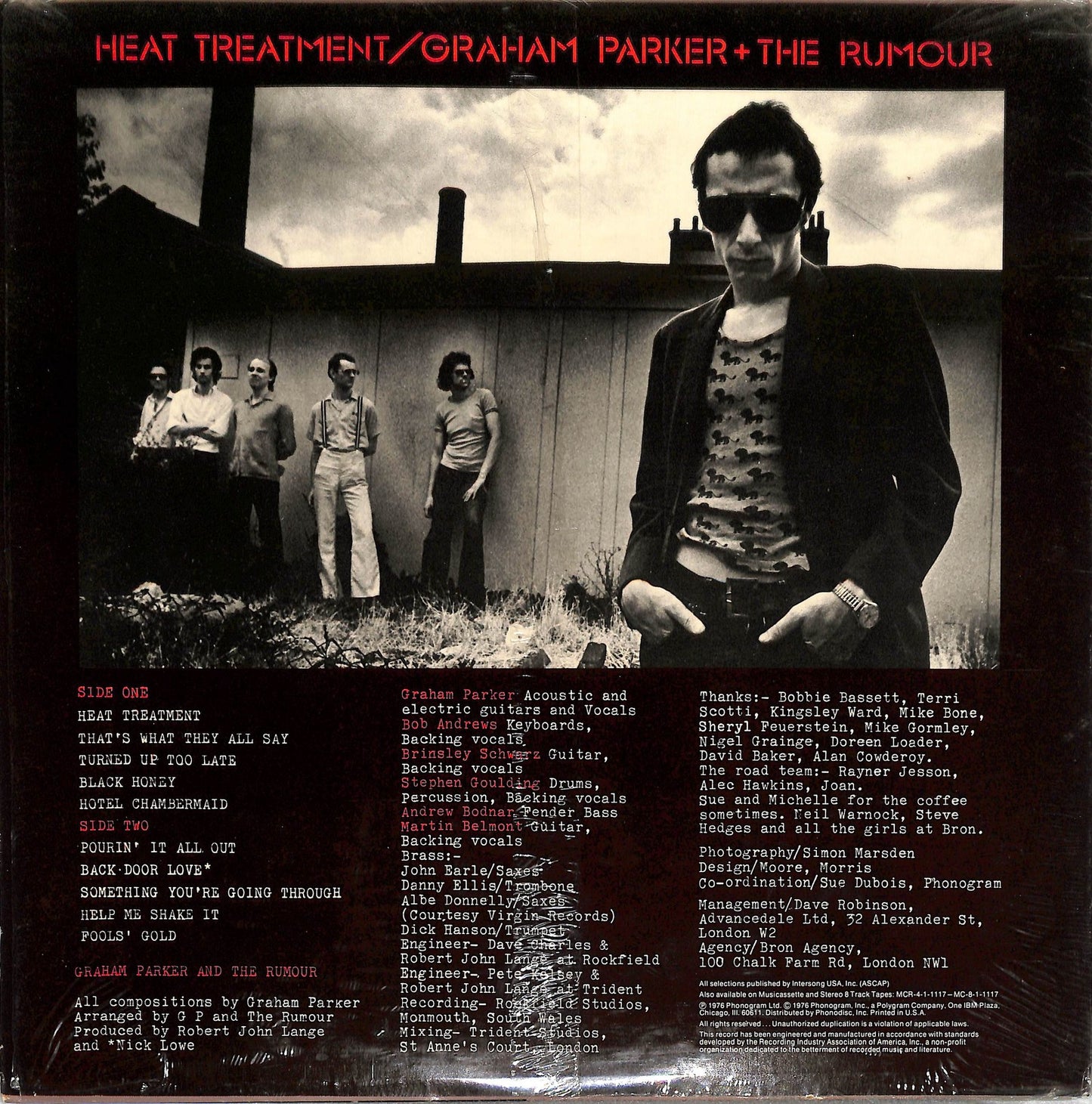 GRAHAM PARKER AND THE RUMOUR - Heat Treatment