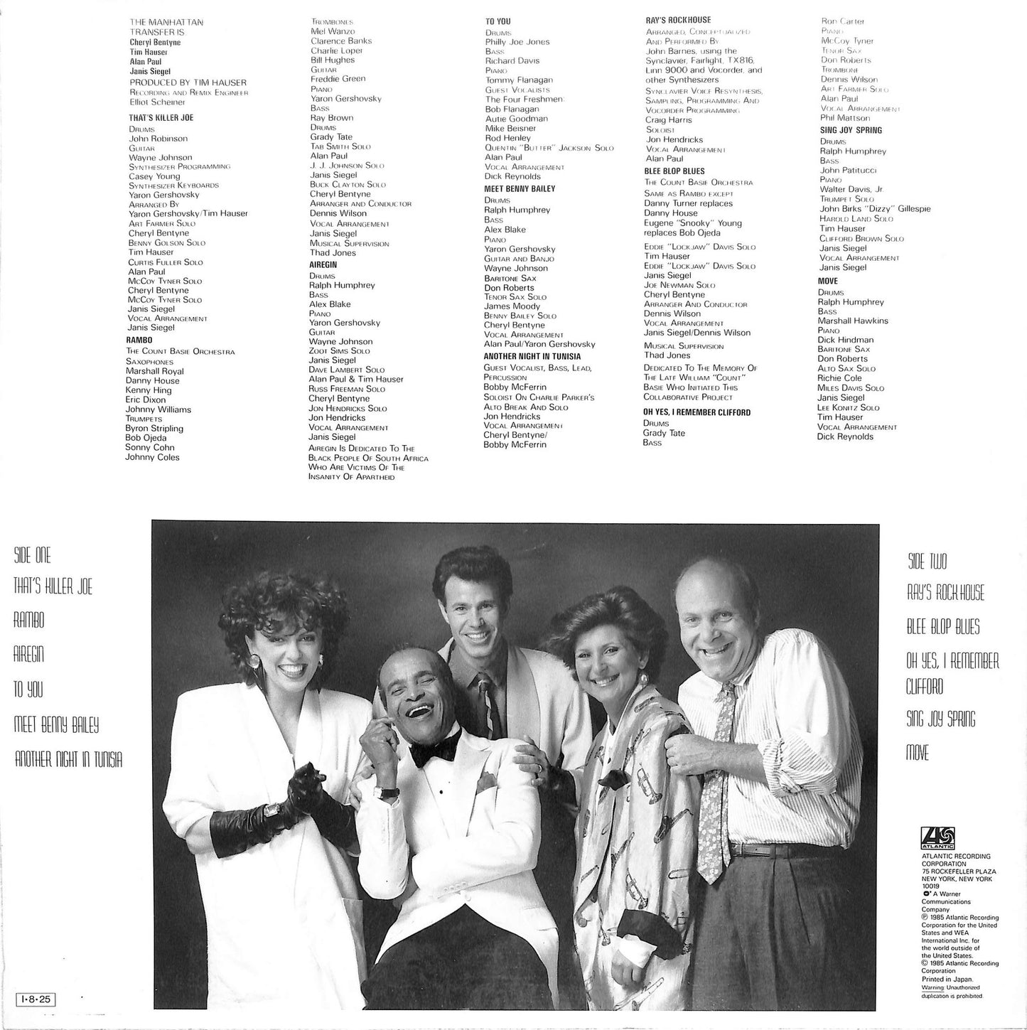 THE MANHATTAN TRANSFER - Vocalese