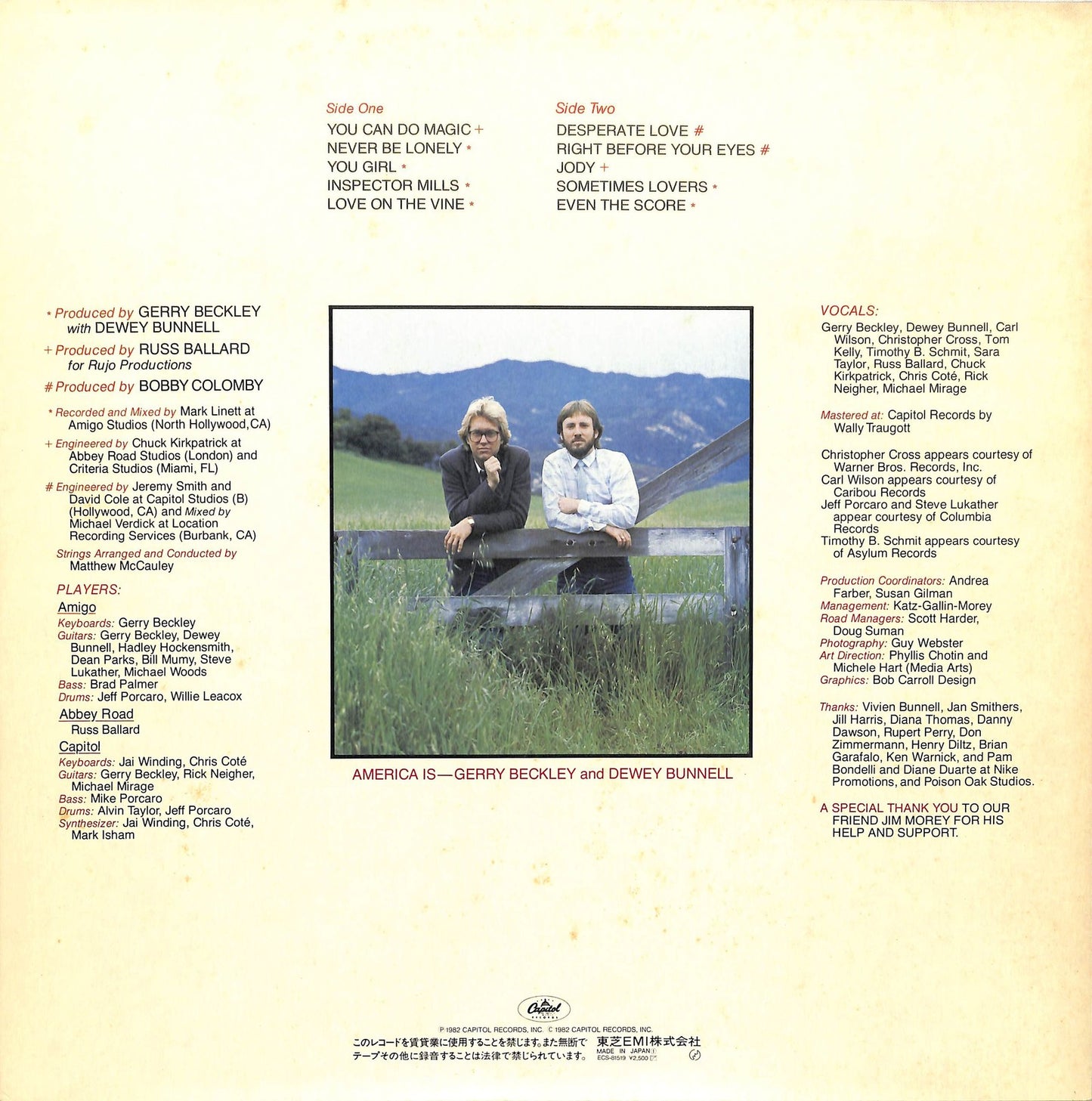 AMERICA - View From The Ground