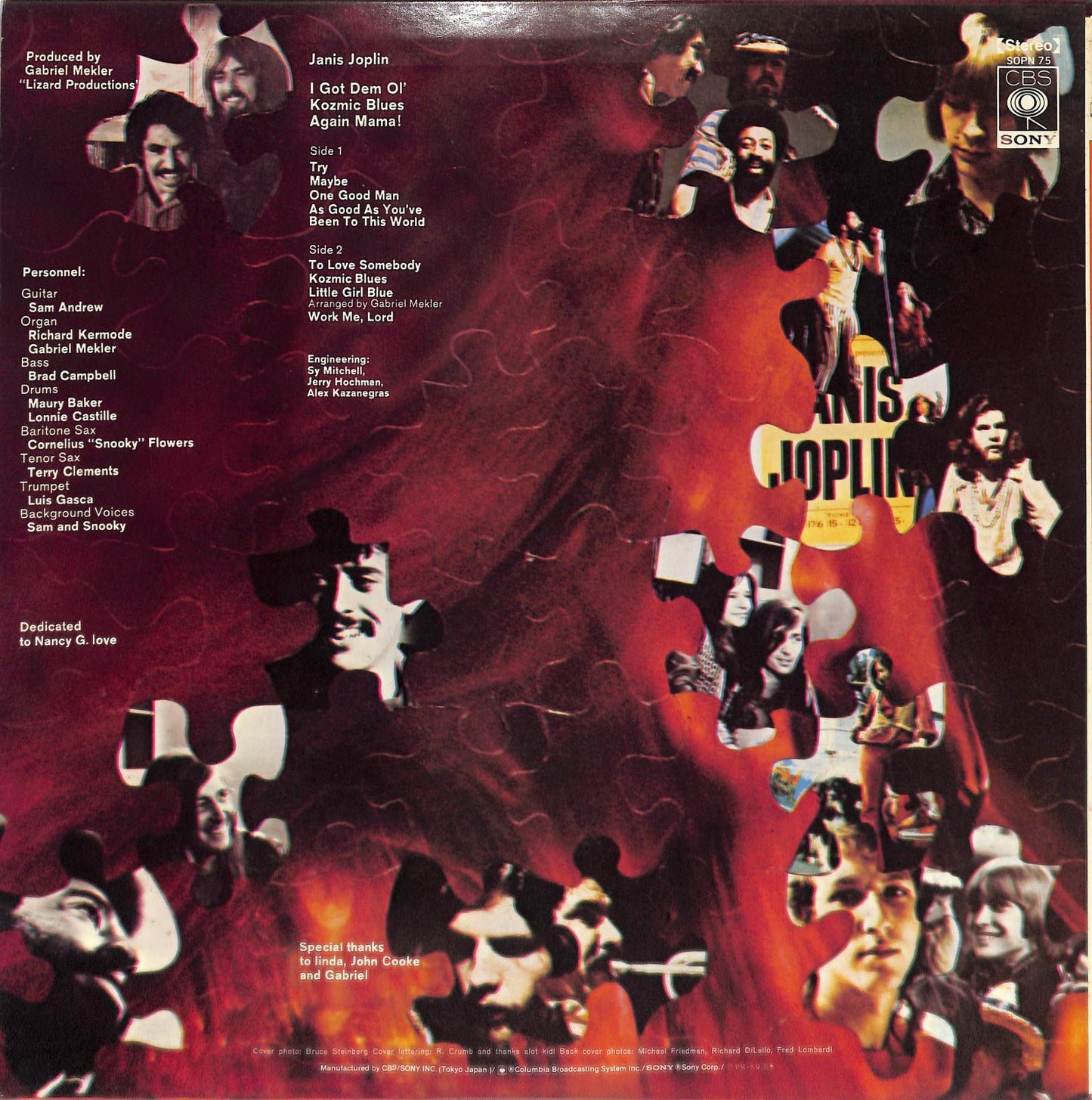 JANIS JOPLIN - I Got Dem Ol' Kozmic Blues Again Mama!