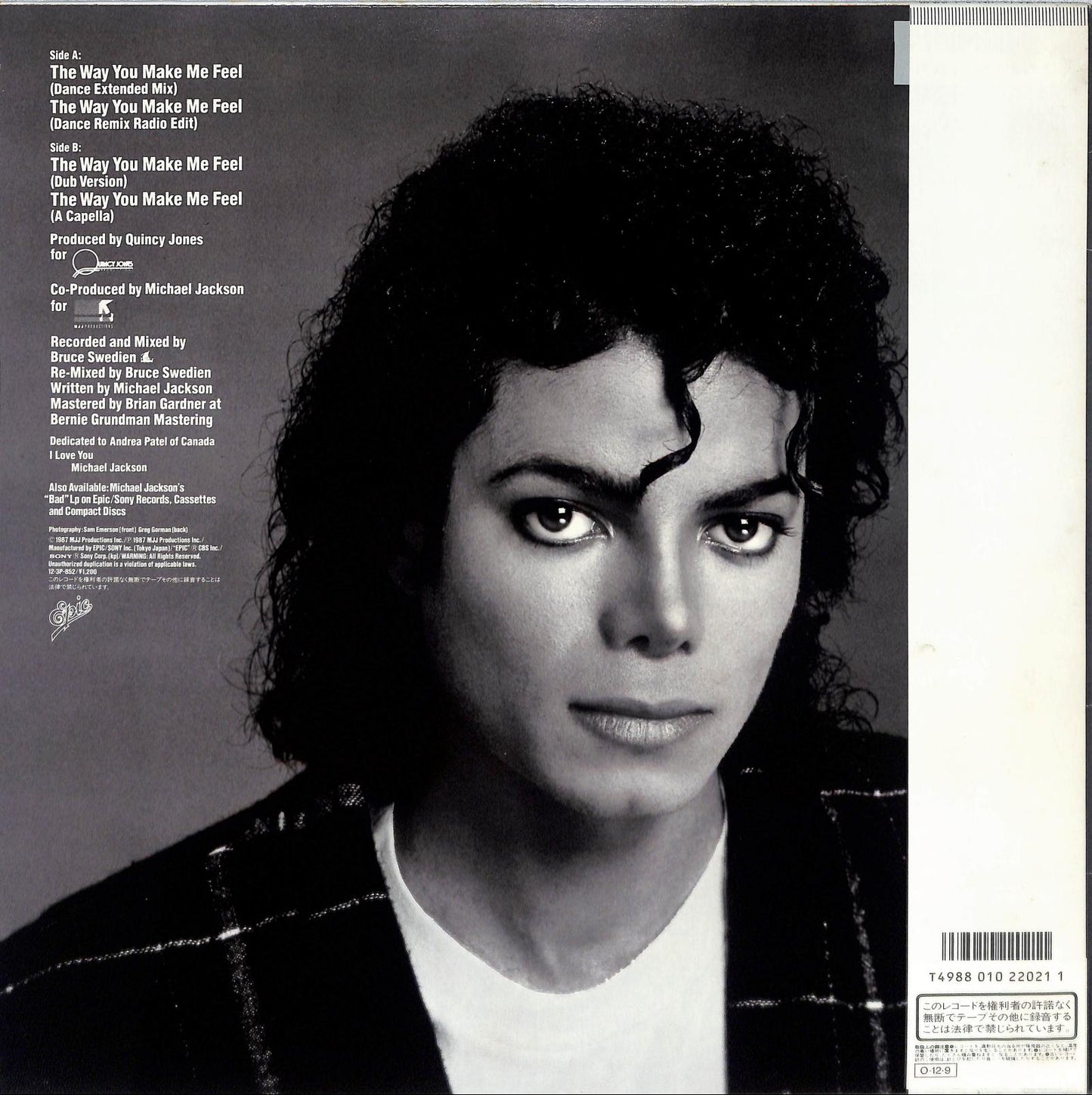 MICHAEL JACKSON - The Way You Make Me Feel