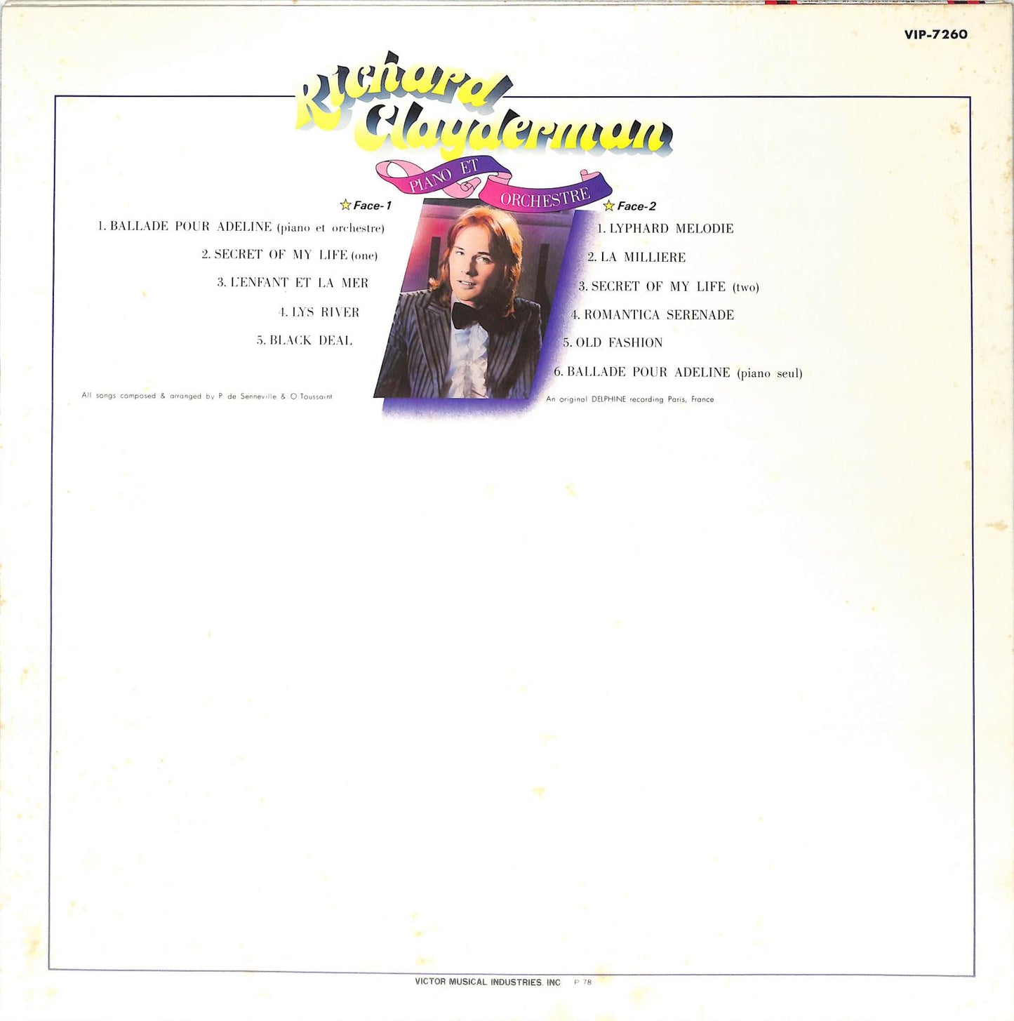 RICHARD CLAYDERMAN - Lyphard Melodie