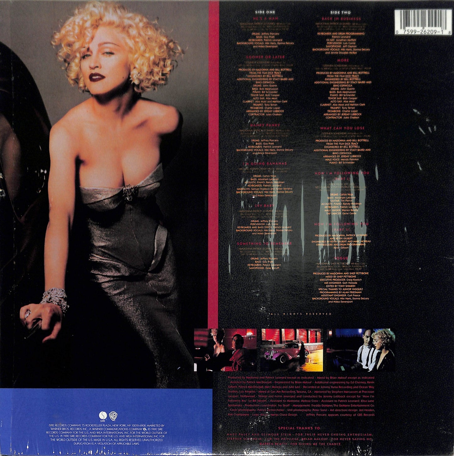 MADONNA - I'm Breathless - Music From And Inspired By The Film Dick Tracy