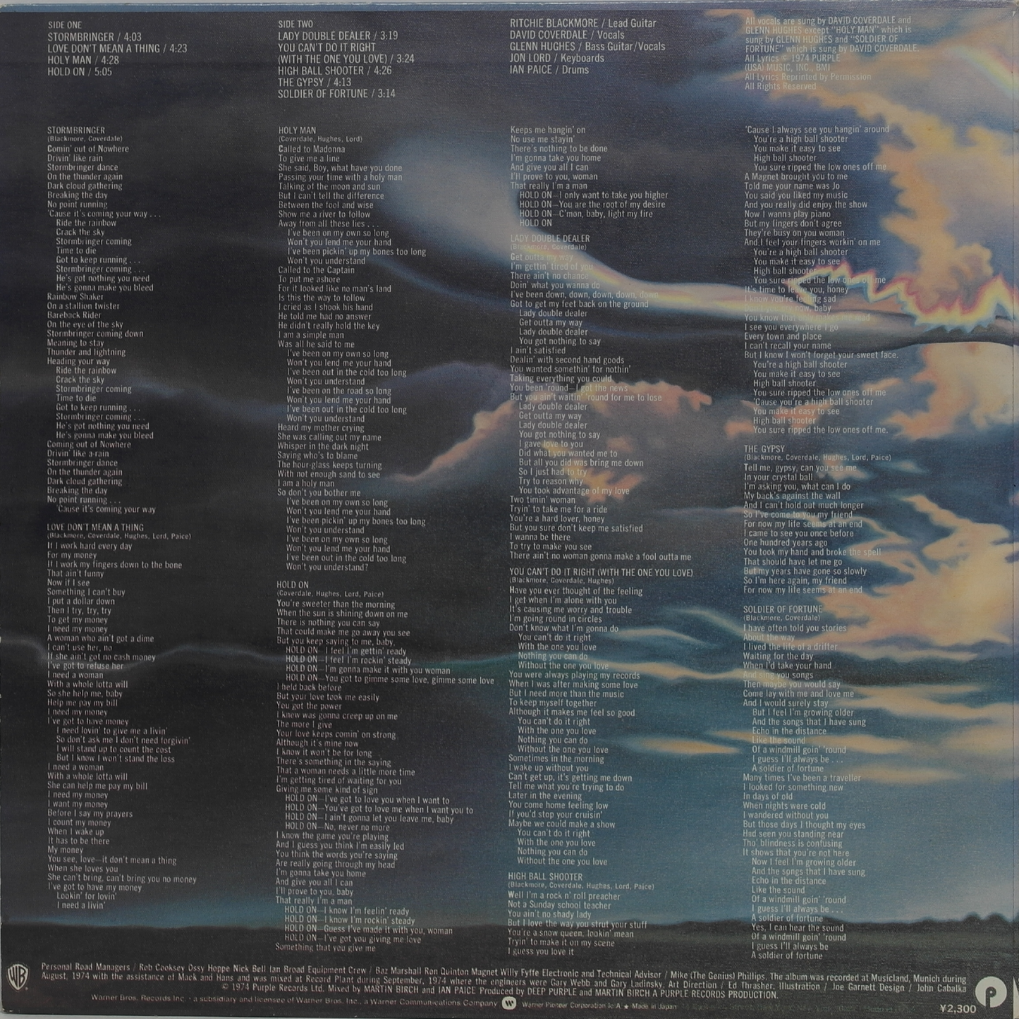 DEEP PURPLE - Stormbringer