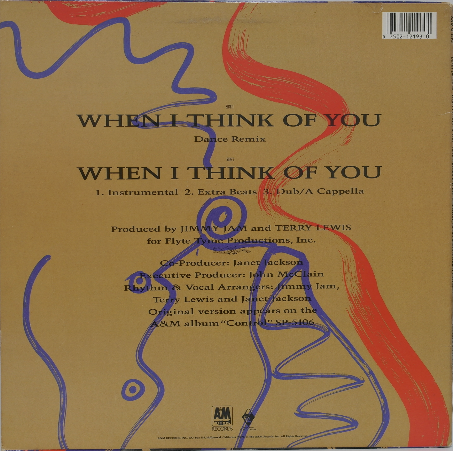 JANET JACKSON - When I Think Of You (Single)