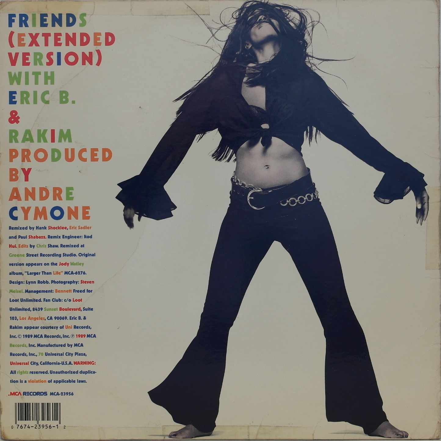 JODY WATLEY With ERIC B. & RAKIM - Friends (12" Single/Extended ver.)