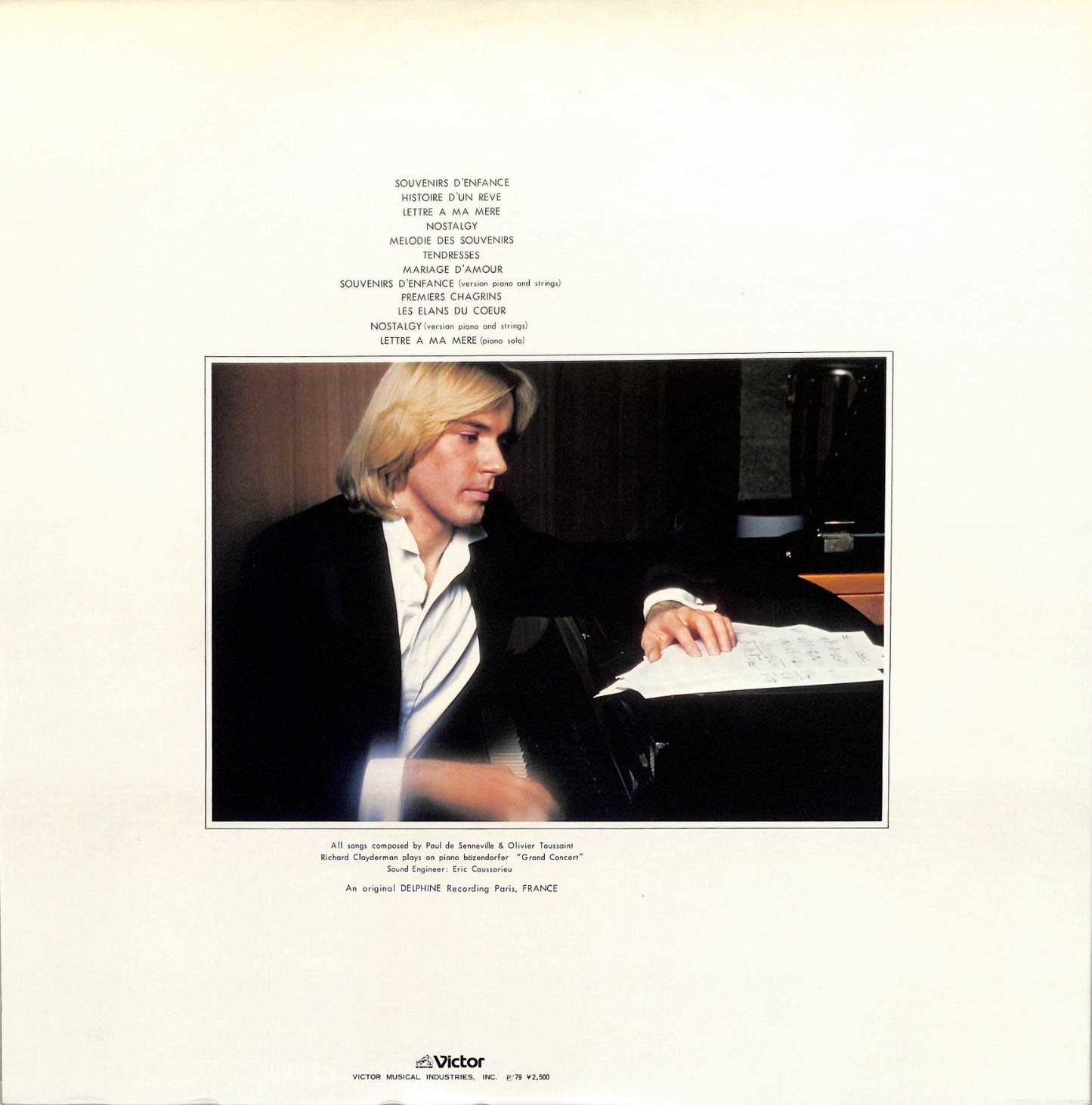 RICHARD CLAYDERMAN - Souvenirs D'Enfance