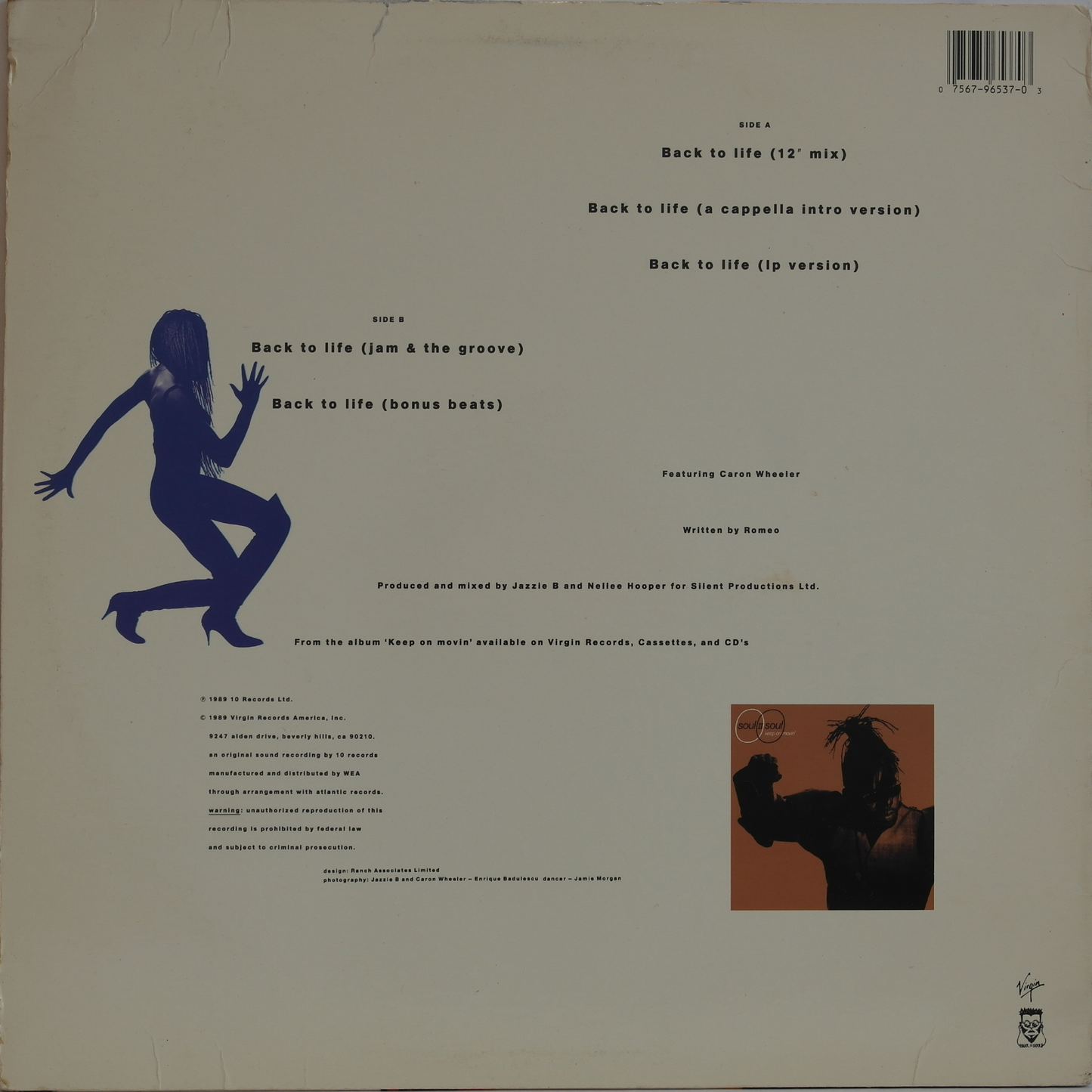 SOUL II SOUL - Back To Life (Club Mix)