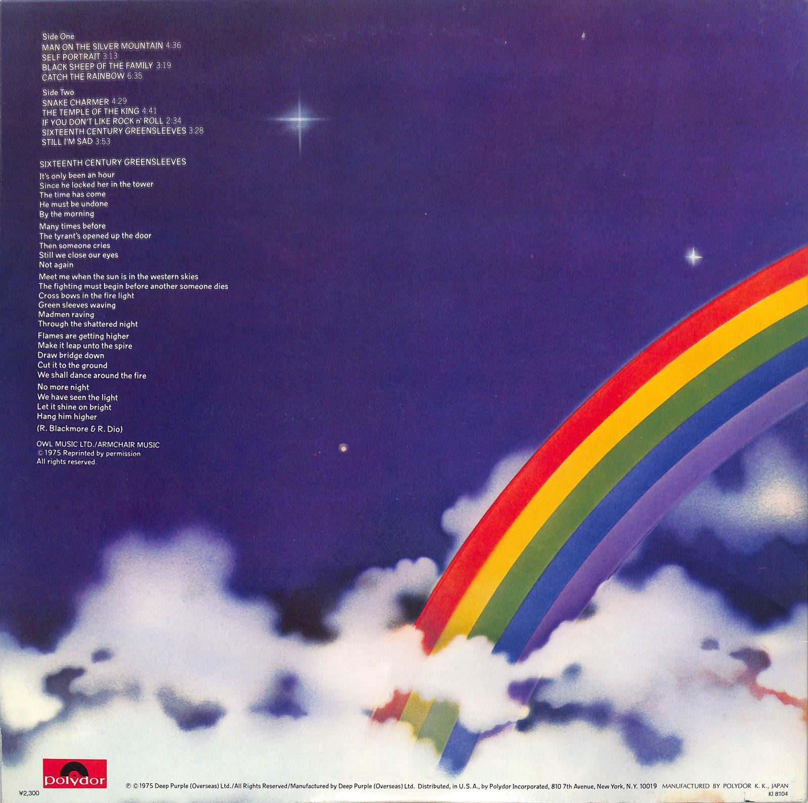 RAINBOW - Ritchie Blackmore's Rainbow