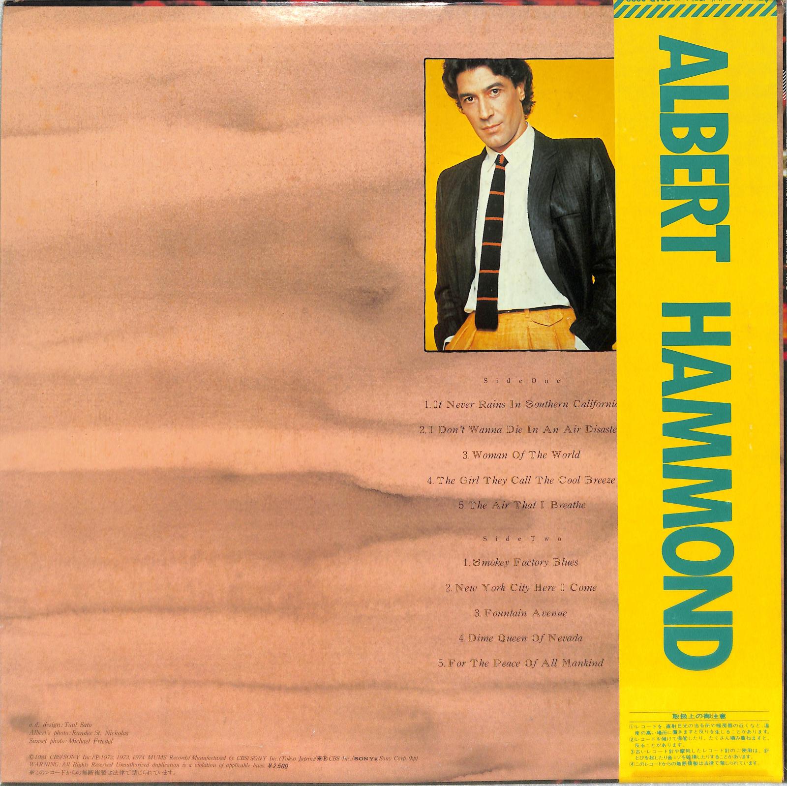 ALBERT HAMMOND - Greatest Hits