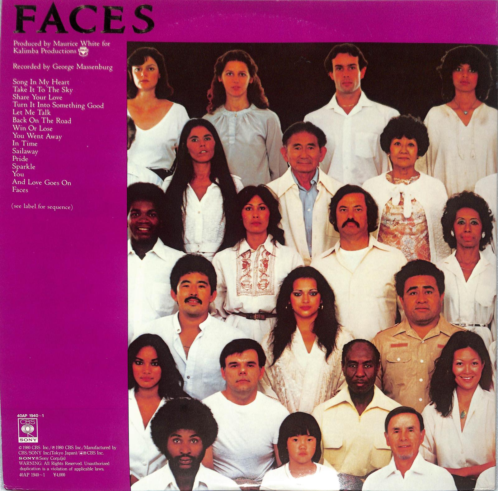 EARTH, WIND & FIRE - Faces