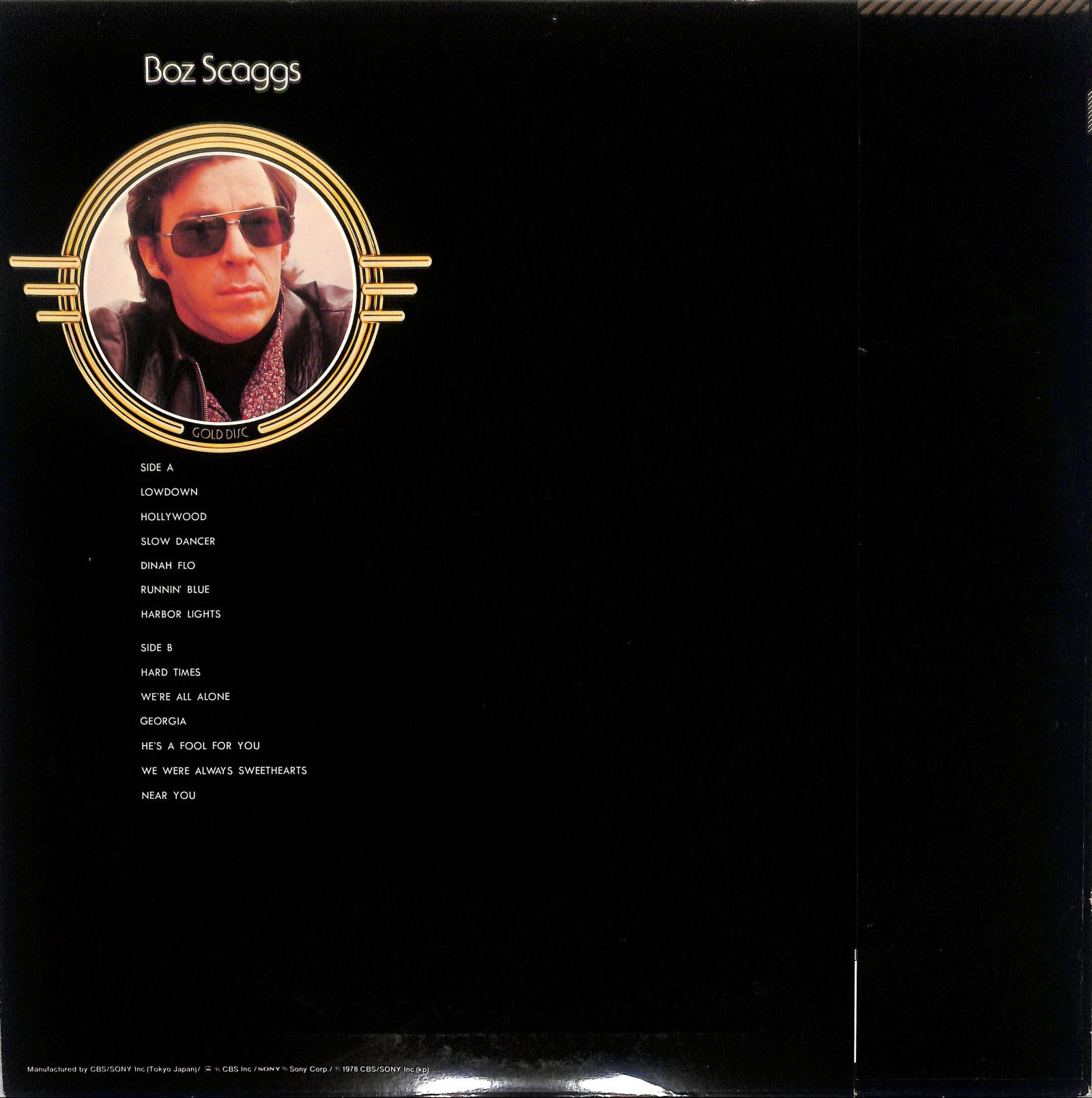 BOZ SCAGGS - Gold Disc