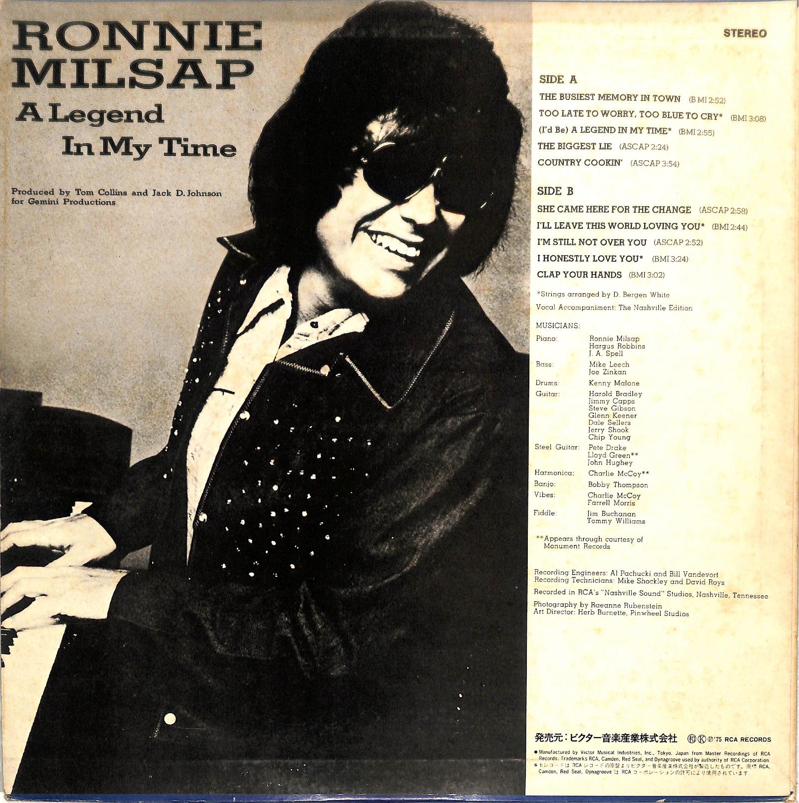 RONNIE MILSAP - A Legend In My Time