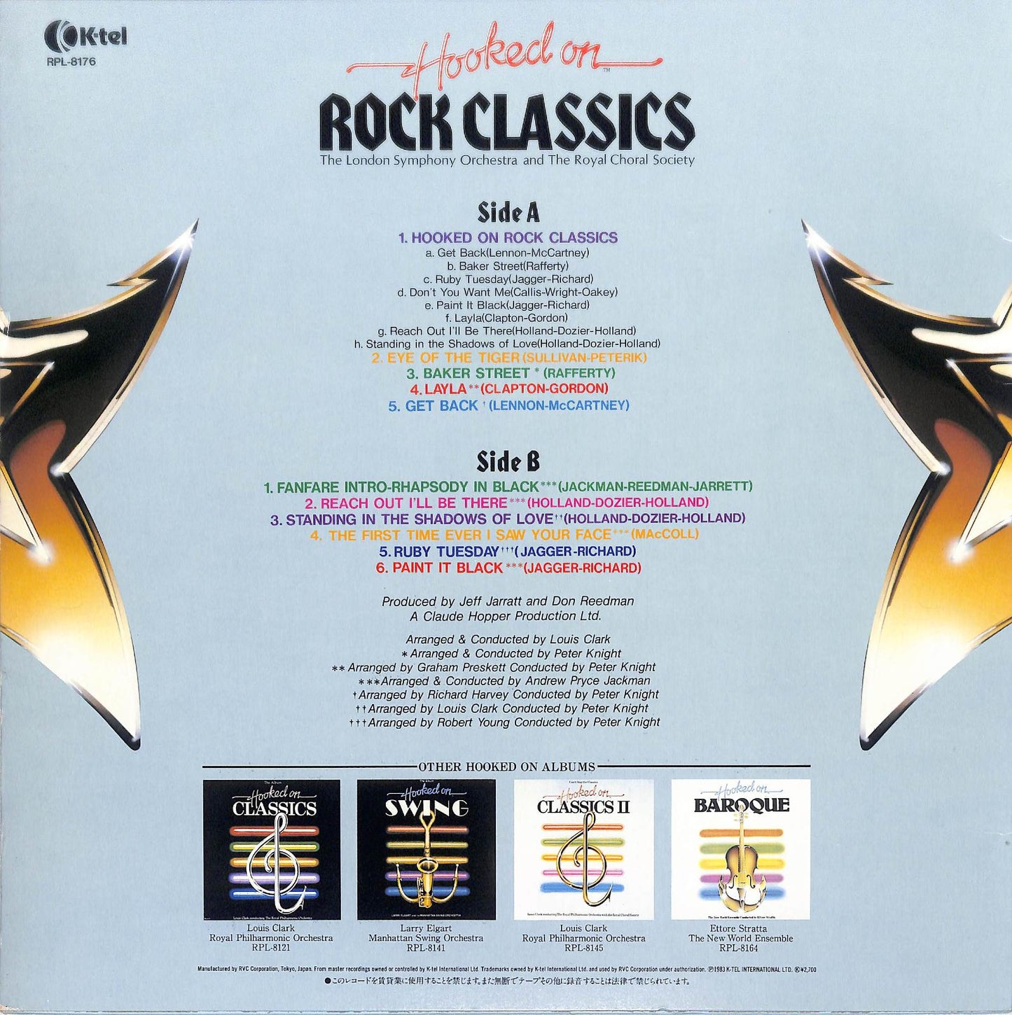 THE LONDON SYMPHONY ORCHESTRA AND THE ROYAL CHORAL SOCIETY - Hooked On Rock Classics