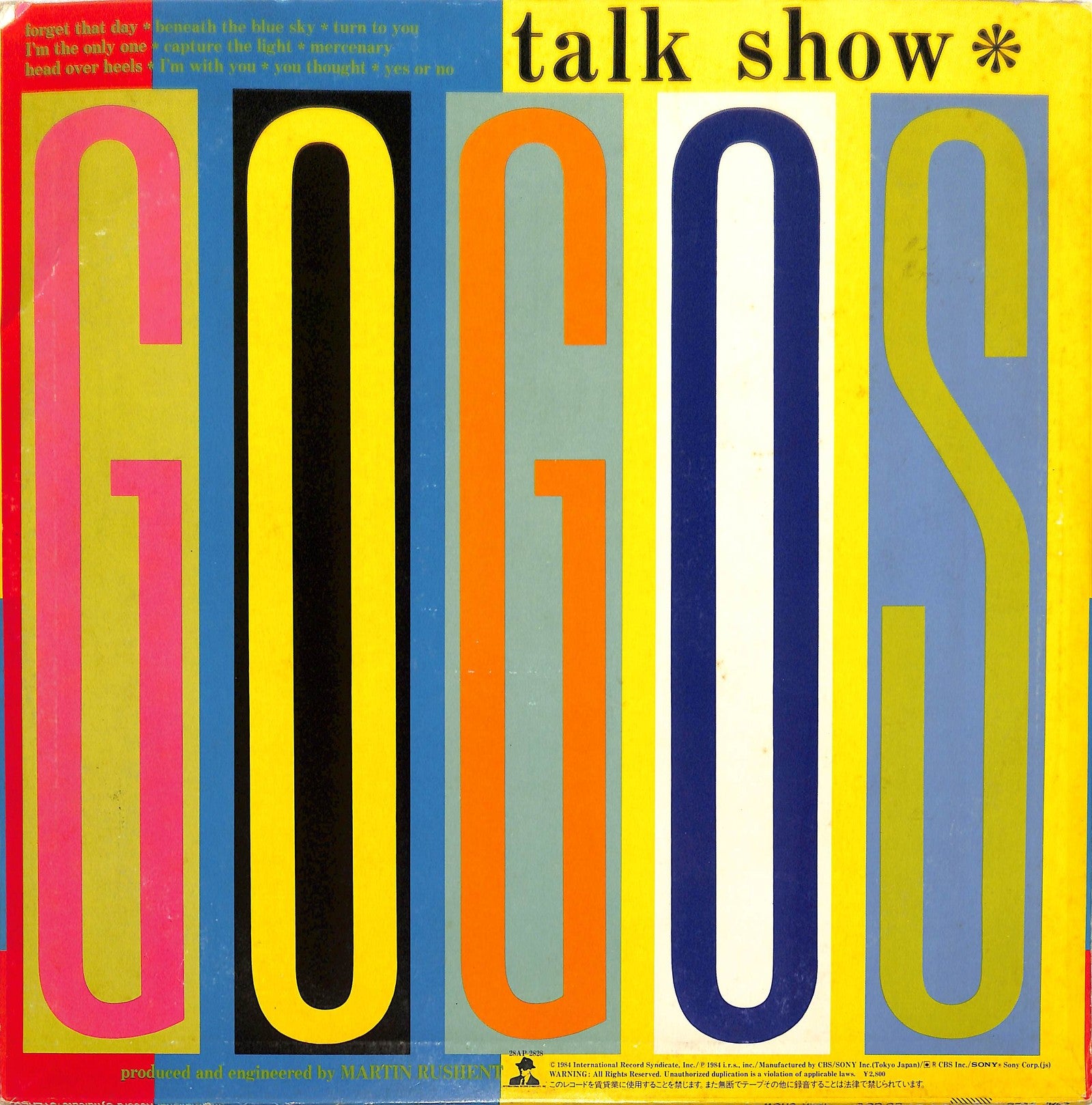 GO-GO'S - Talk Show