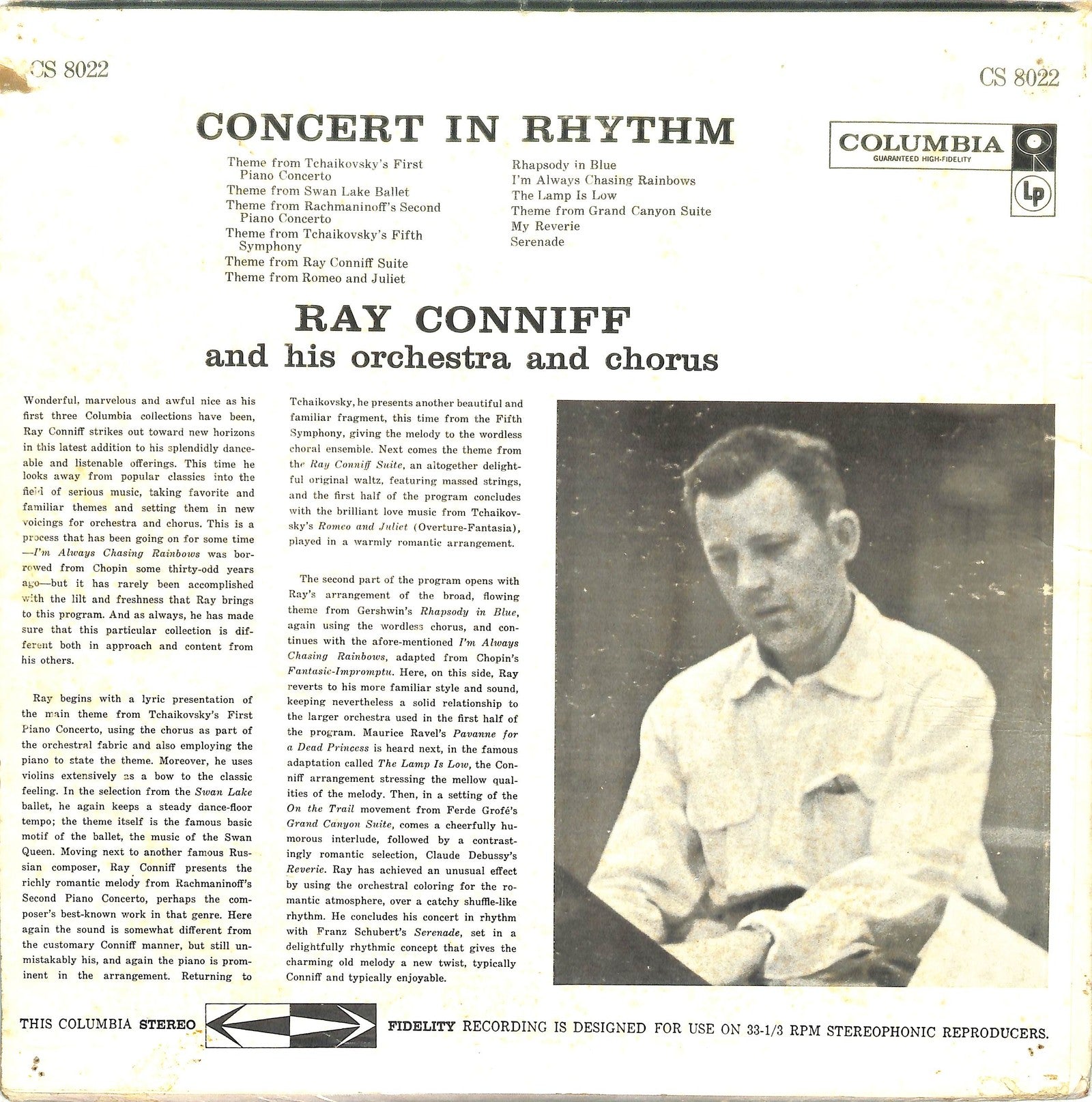 RAY CONNIFF AND HIS ORCHESTRA AND CHORUS - Concert In Rhythm