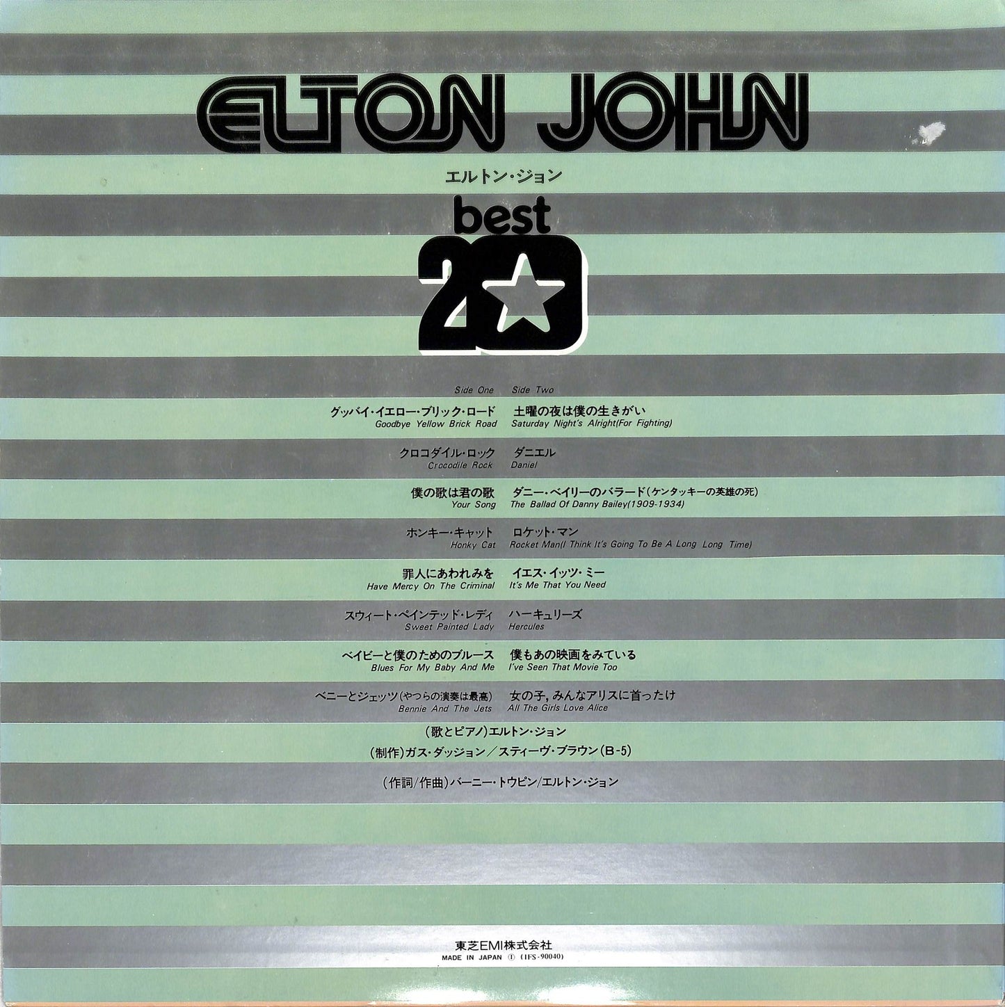 ELTON JOHN - Best 20