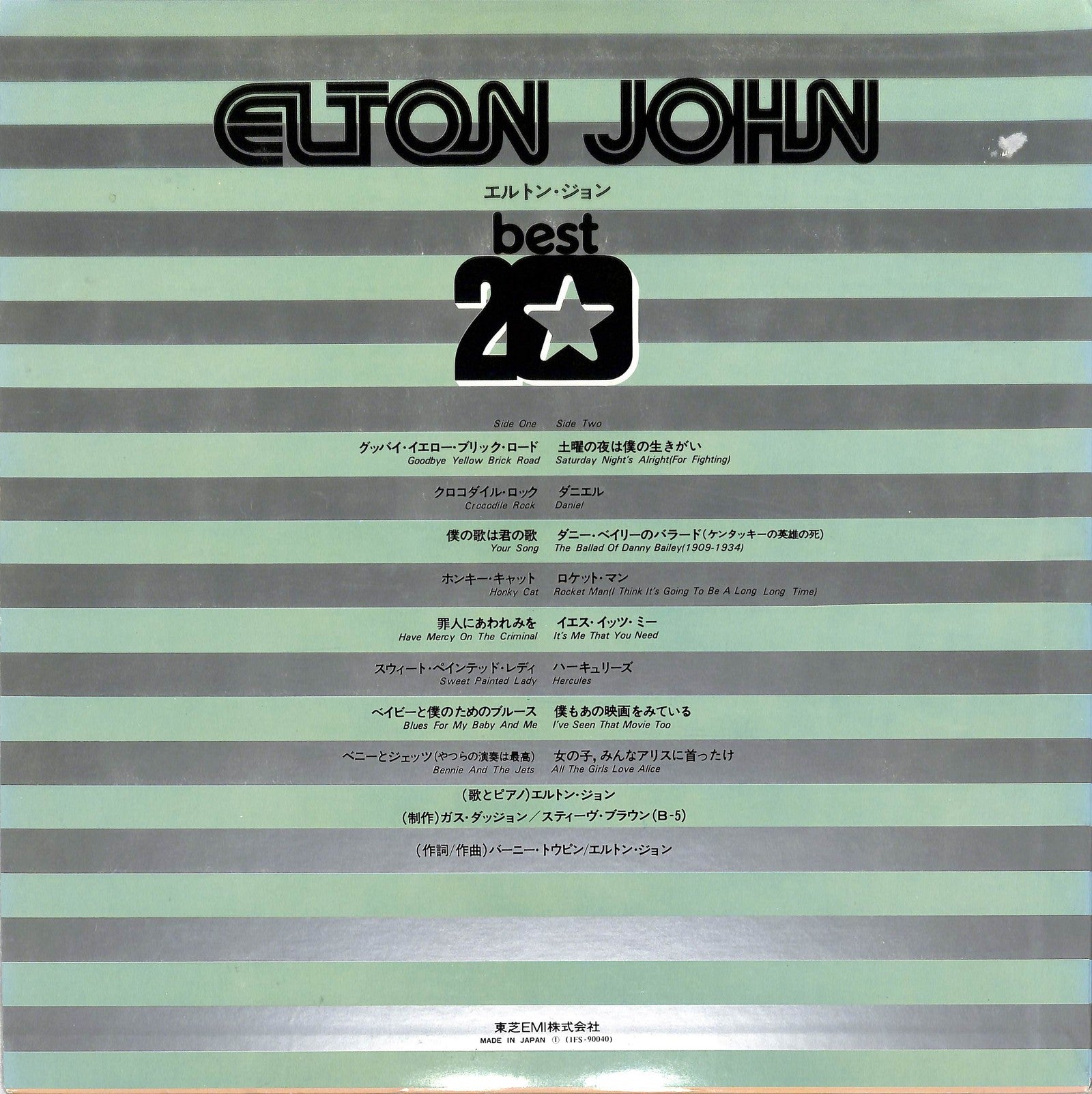 ELTON JOHN - Best 20