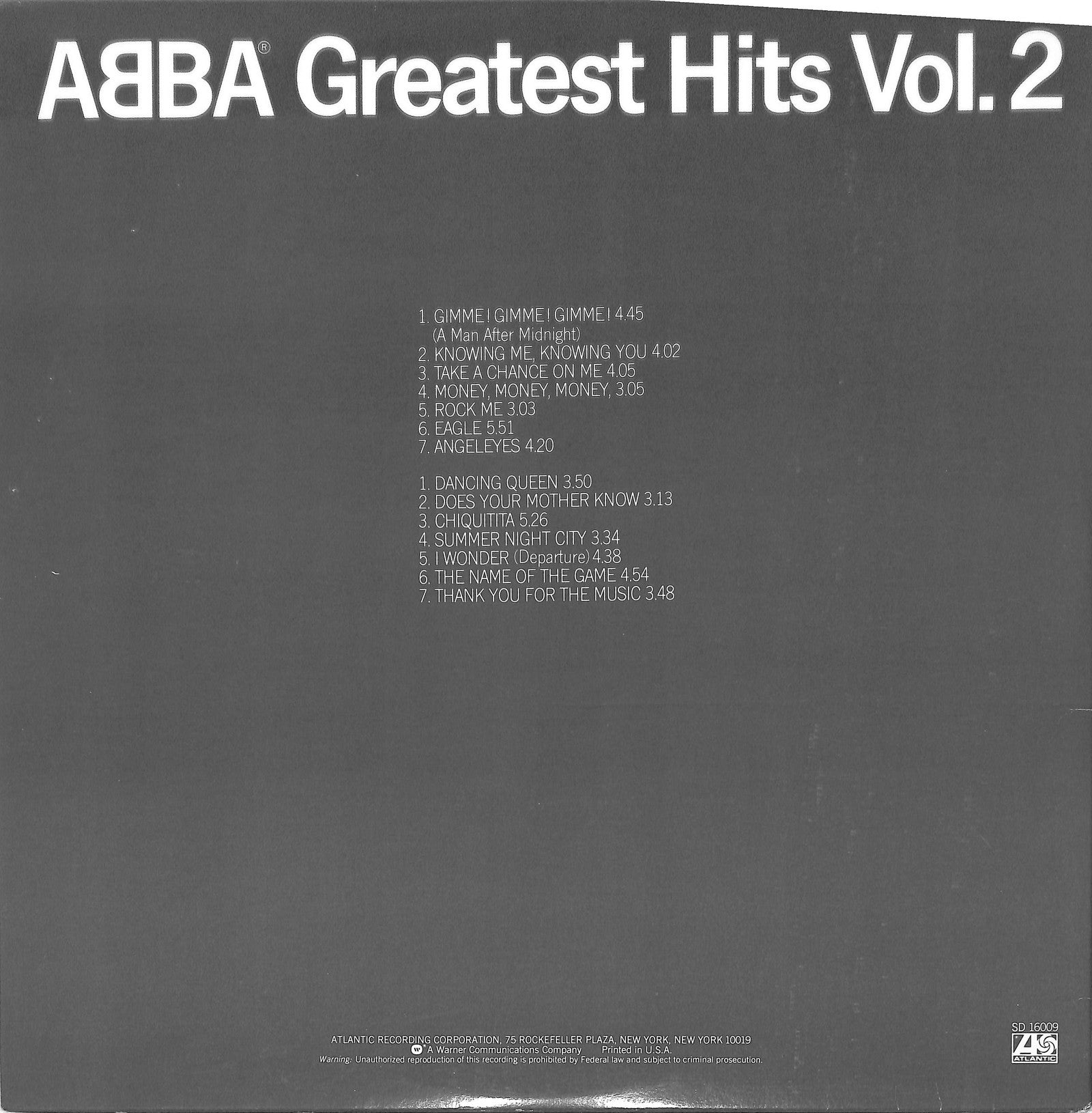 ABBA - Greatest Hits Vol. 2