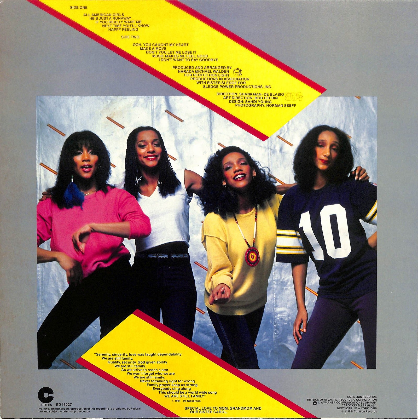 SISTER SLEDGE - All American Girls