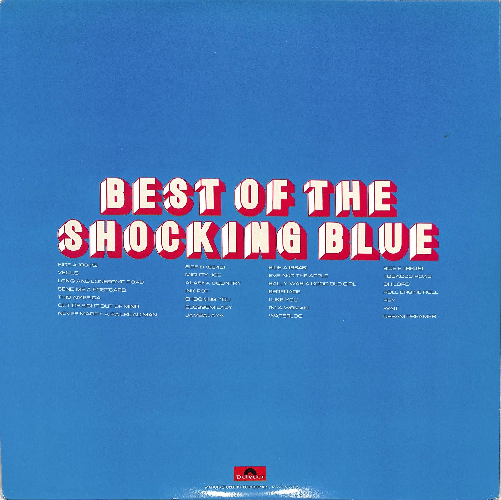 SHOCKING BLUE - Best Of The Shocking Blue