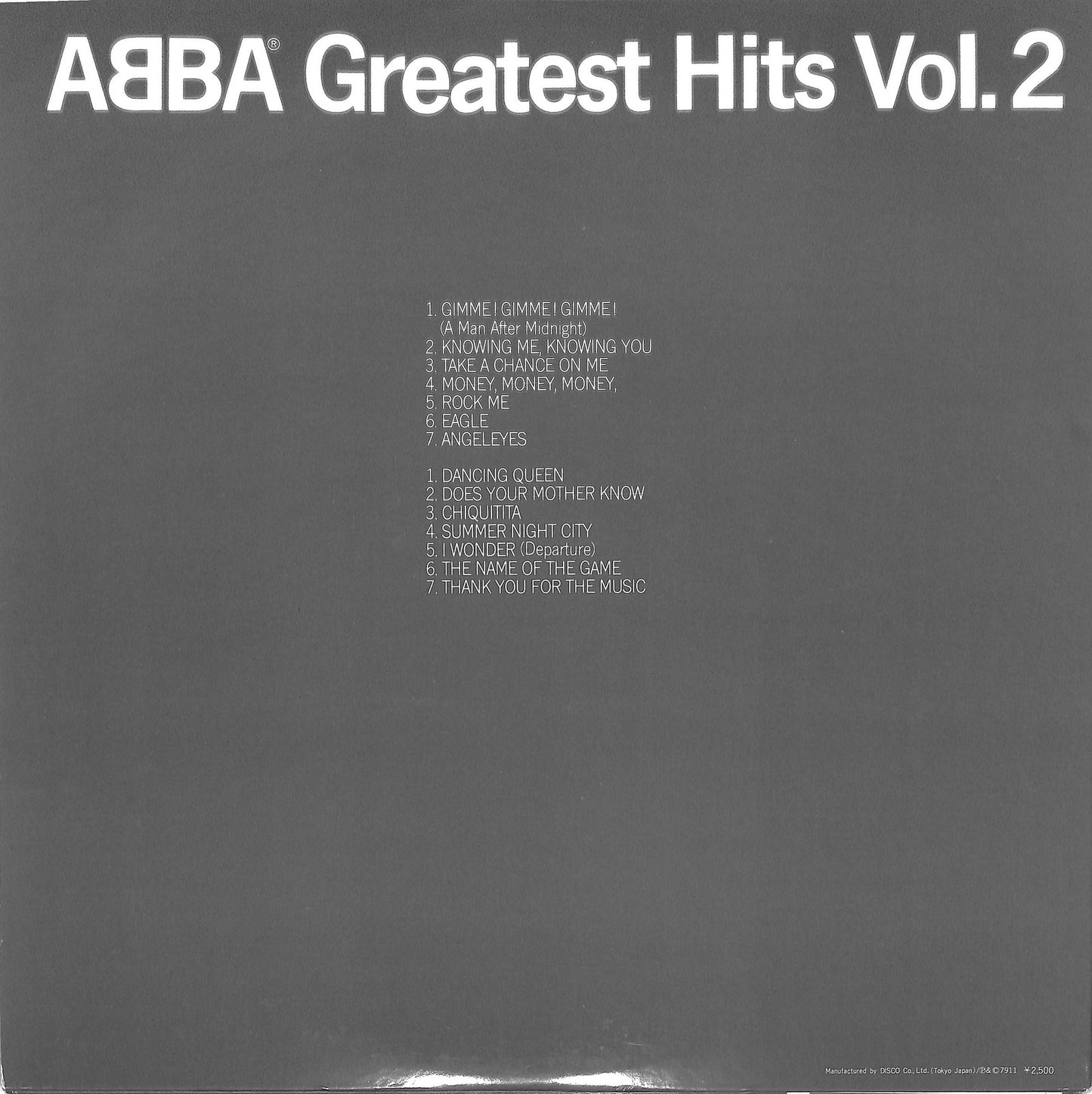 ABBA - Greatest Hits Vol. 2