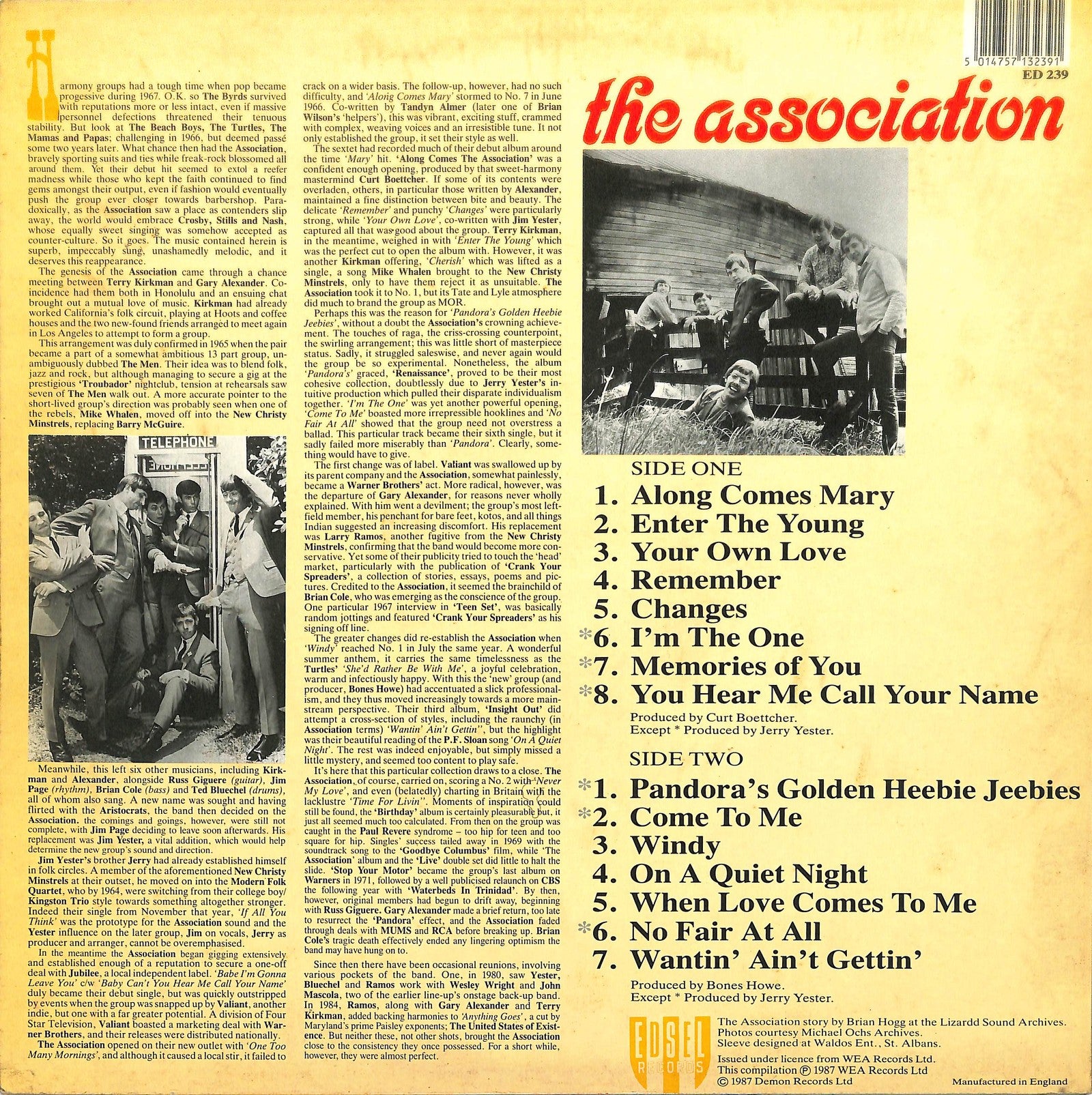 THE ASSOCIATION - The Association's Golden Heebie-Jeebies