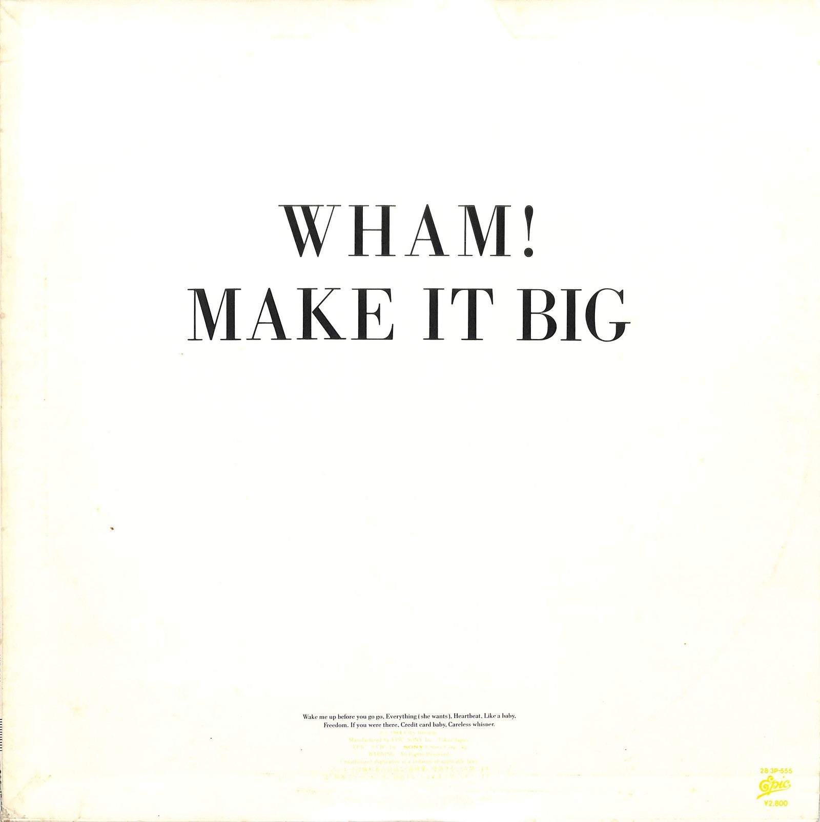 WHAM! - Make It Big