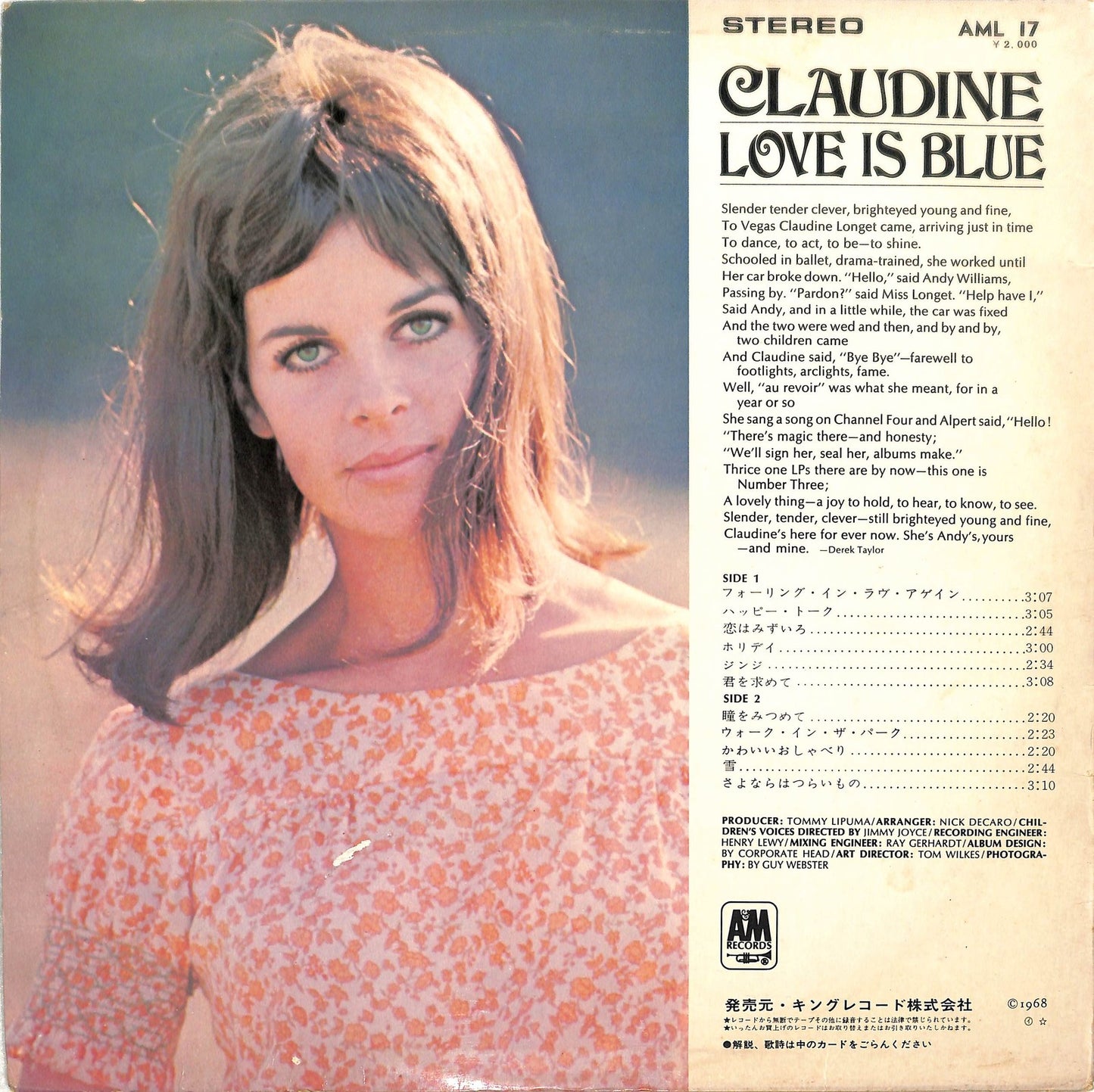 CLAUDINE LONGET - Love Is Blue