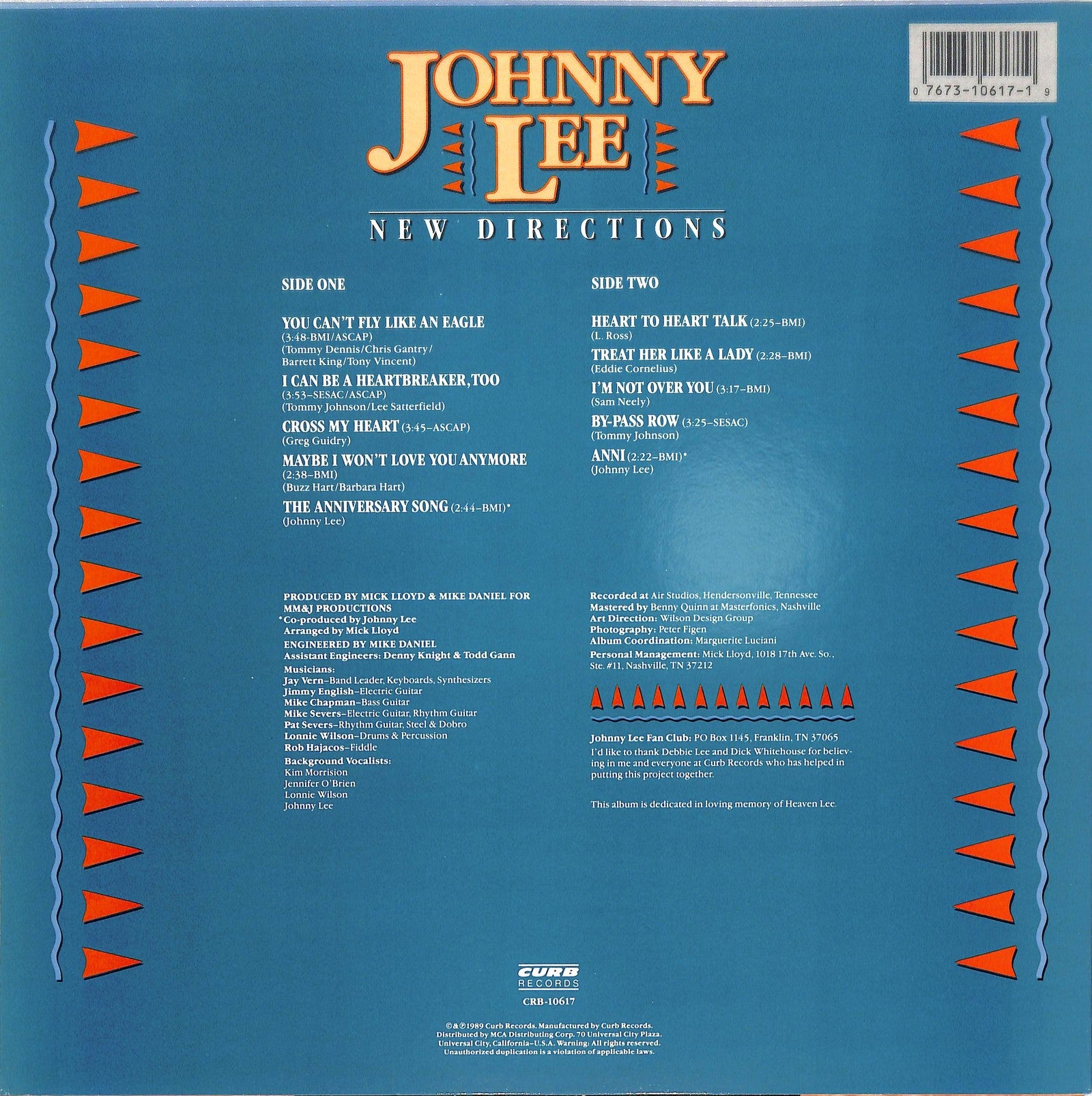 JOHNNY LEE - New Directions