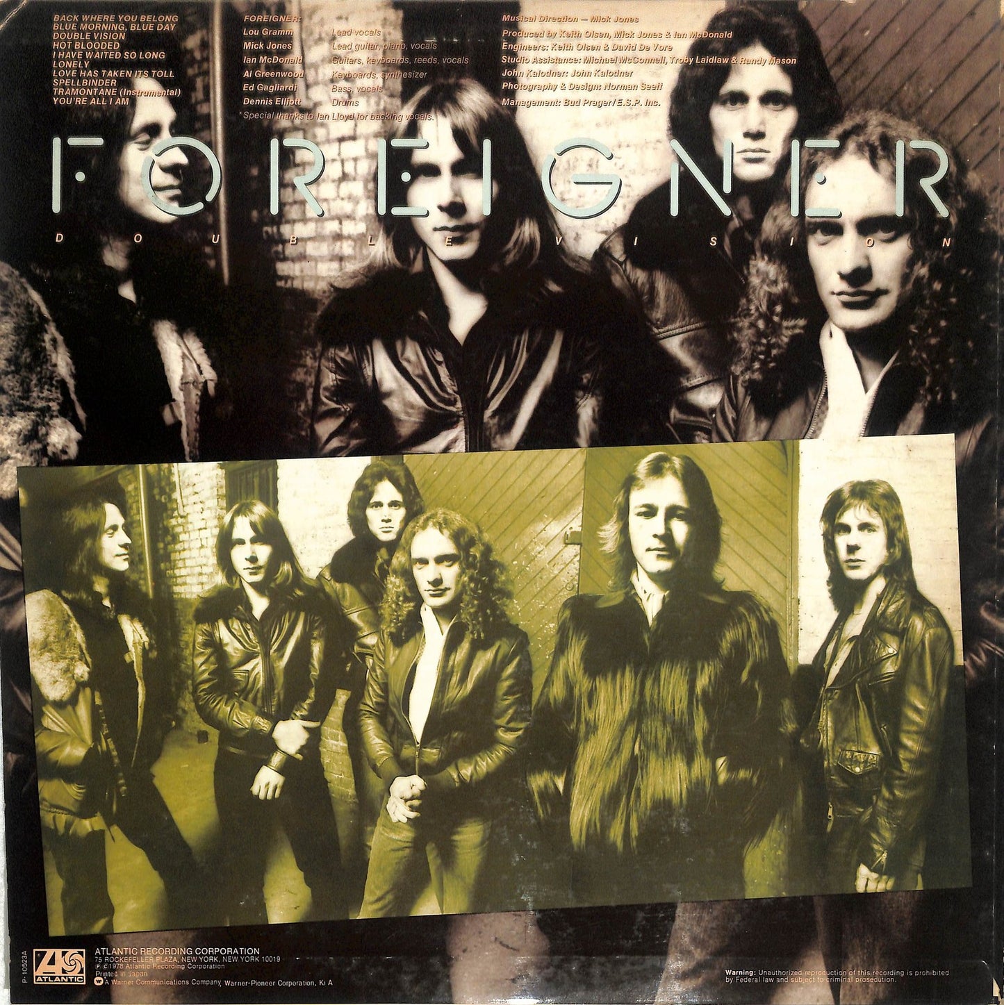 FOREIGNER - Double Vision