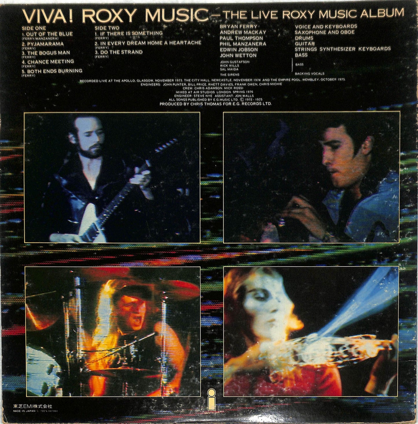 ROXY MUSIC - Viva! Roxy Music - The Live Roxy Music Album