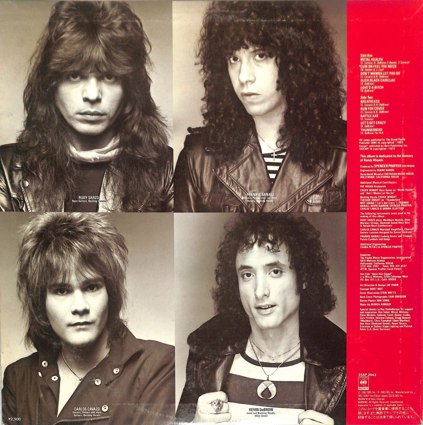 QUIET RIOT - Metal Health