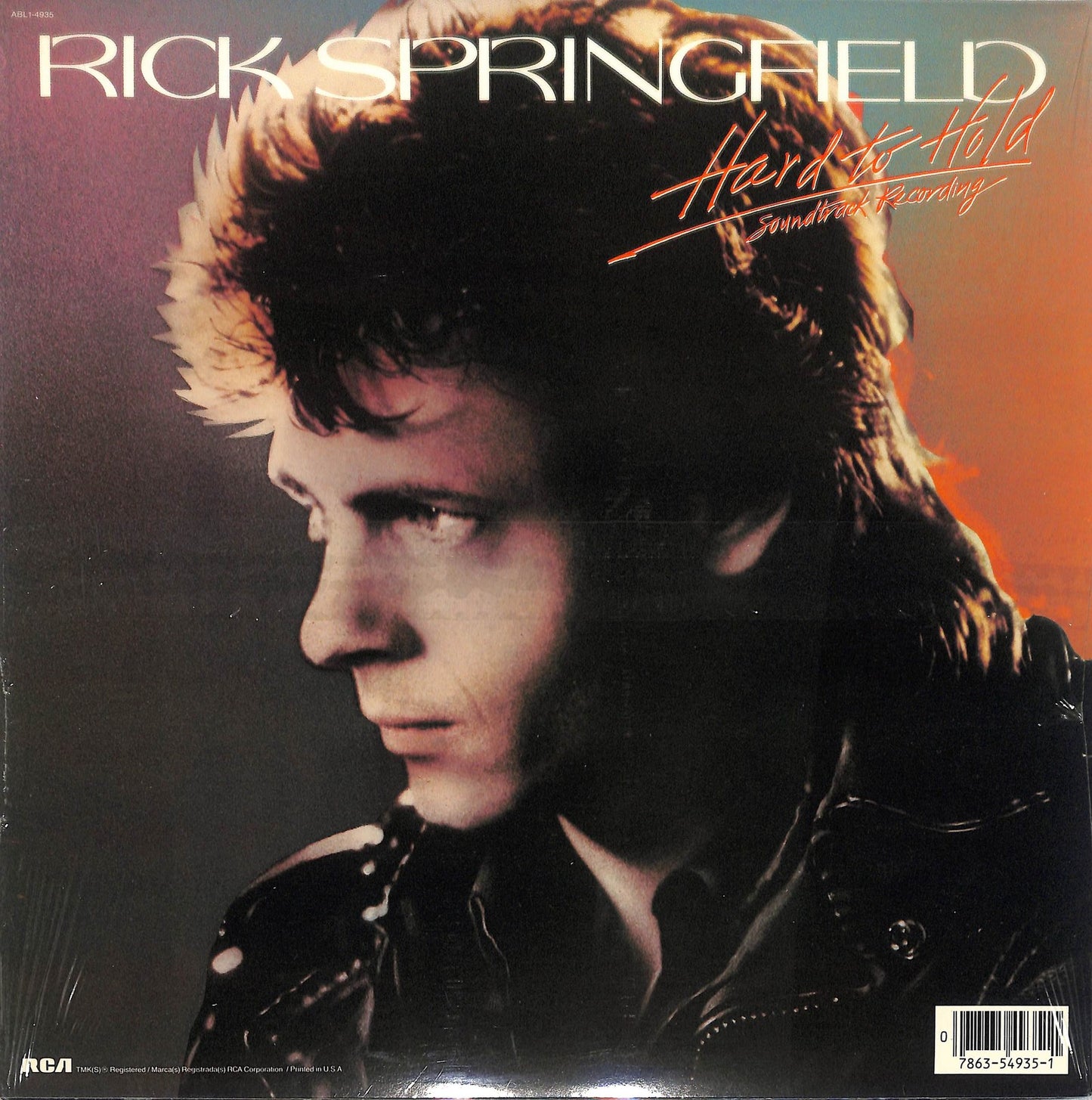 RICK SPRINGFIELD - Hard To Hold - Soundtrack Recording