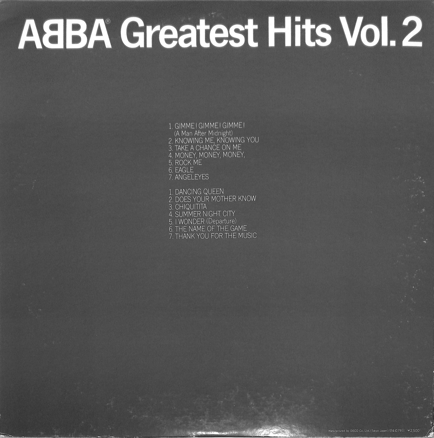 ABBA - Greatest Hits Vol. 2