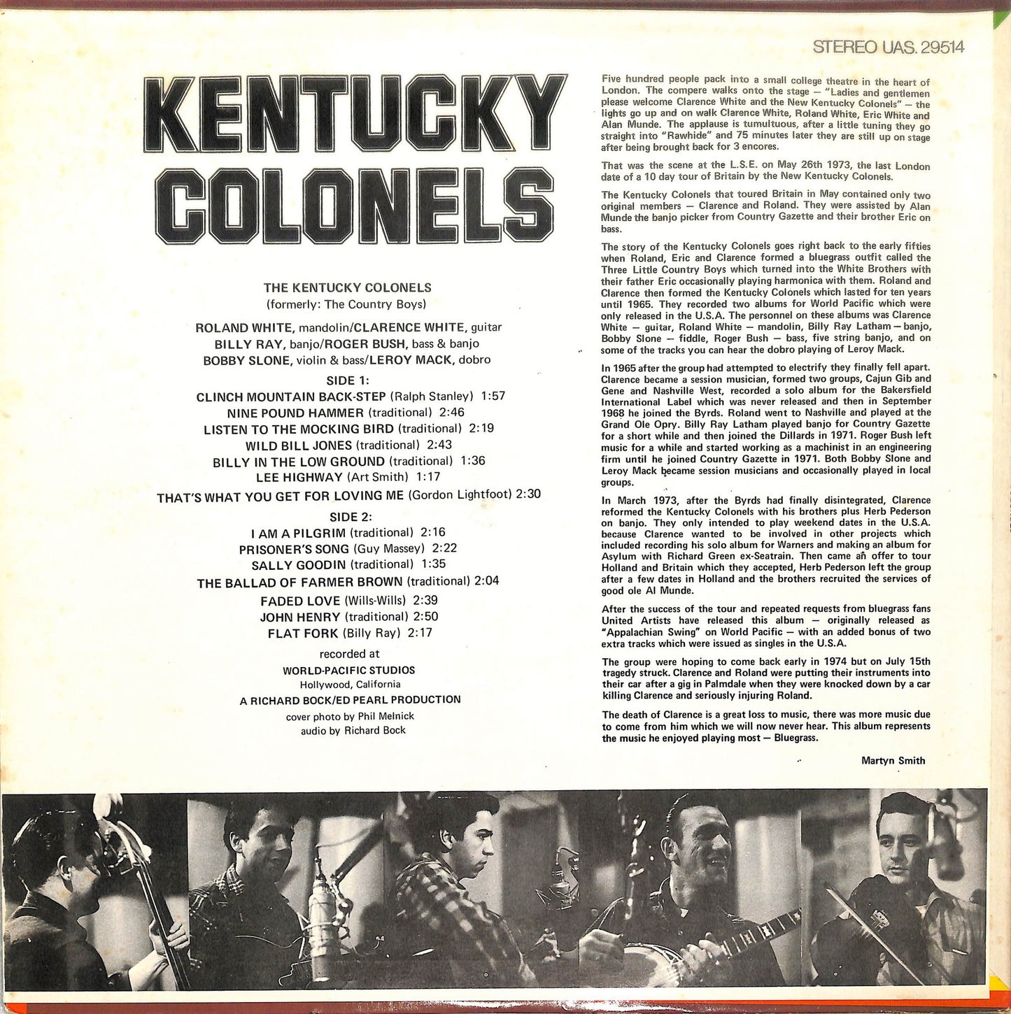 THE KENTUCKY COLONELS - Kentucky Colonels