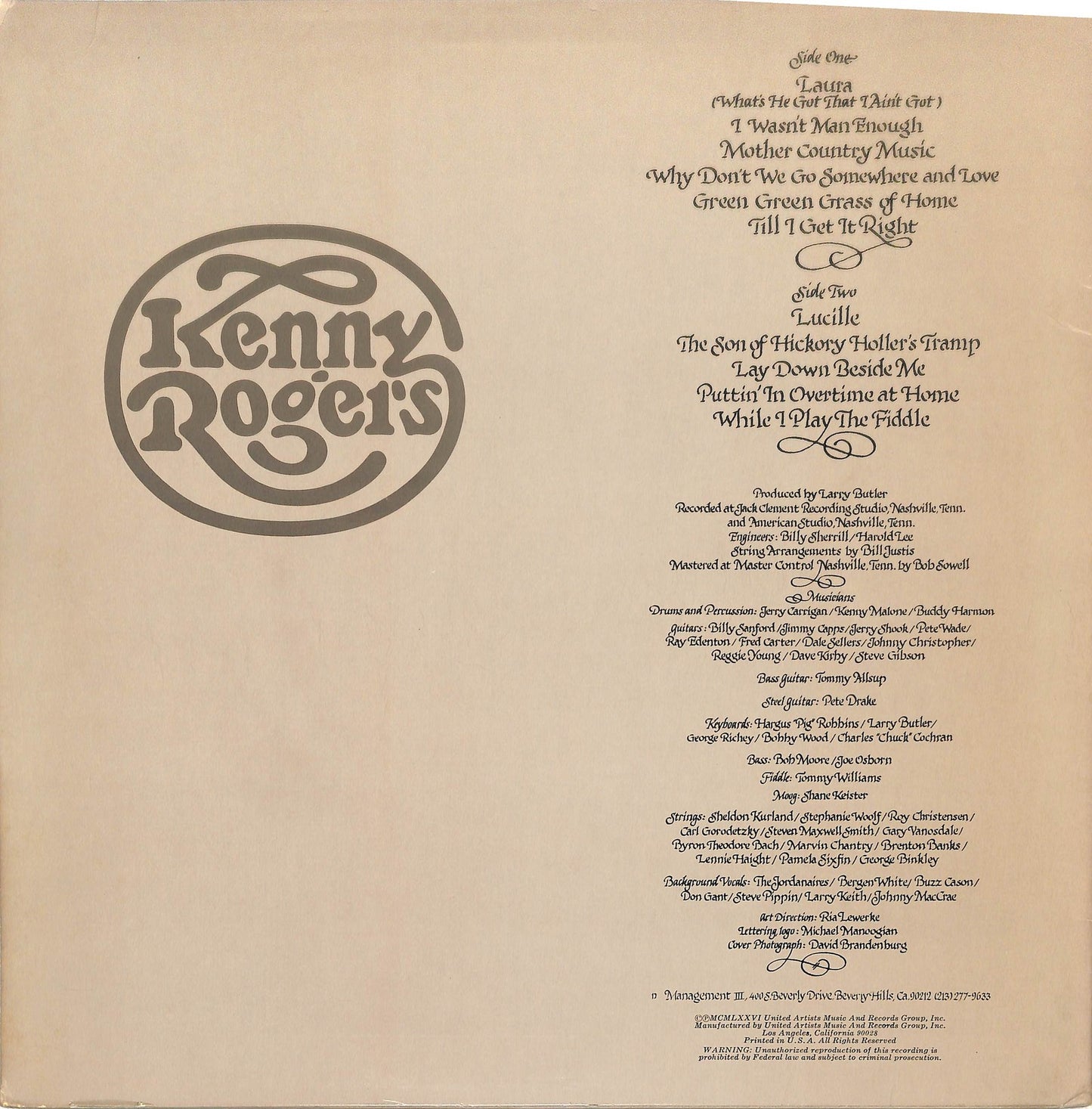 KENNY ROGERS - Kenny Rogers