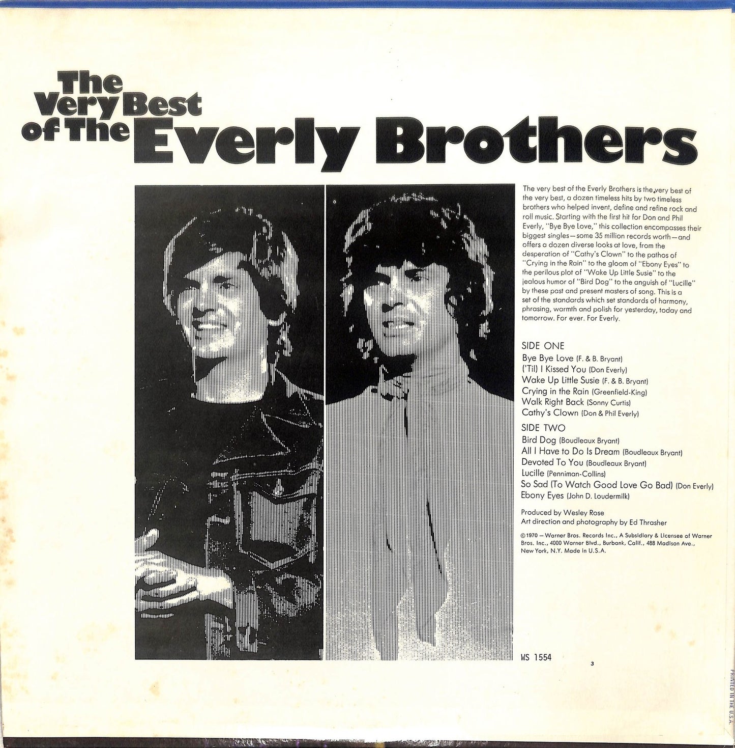 THE EVERLY BROTHERS - The Very Best Of The Everly Brothers