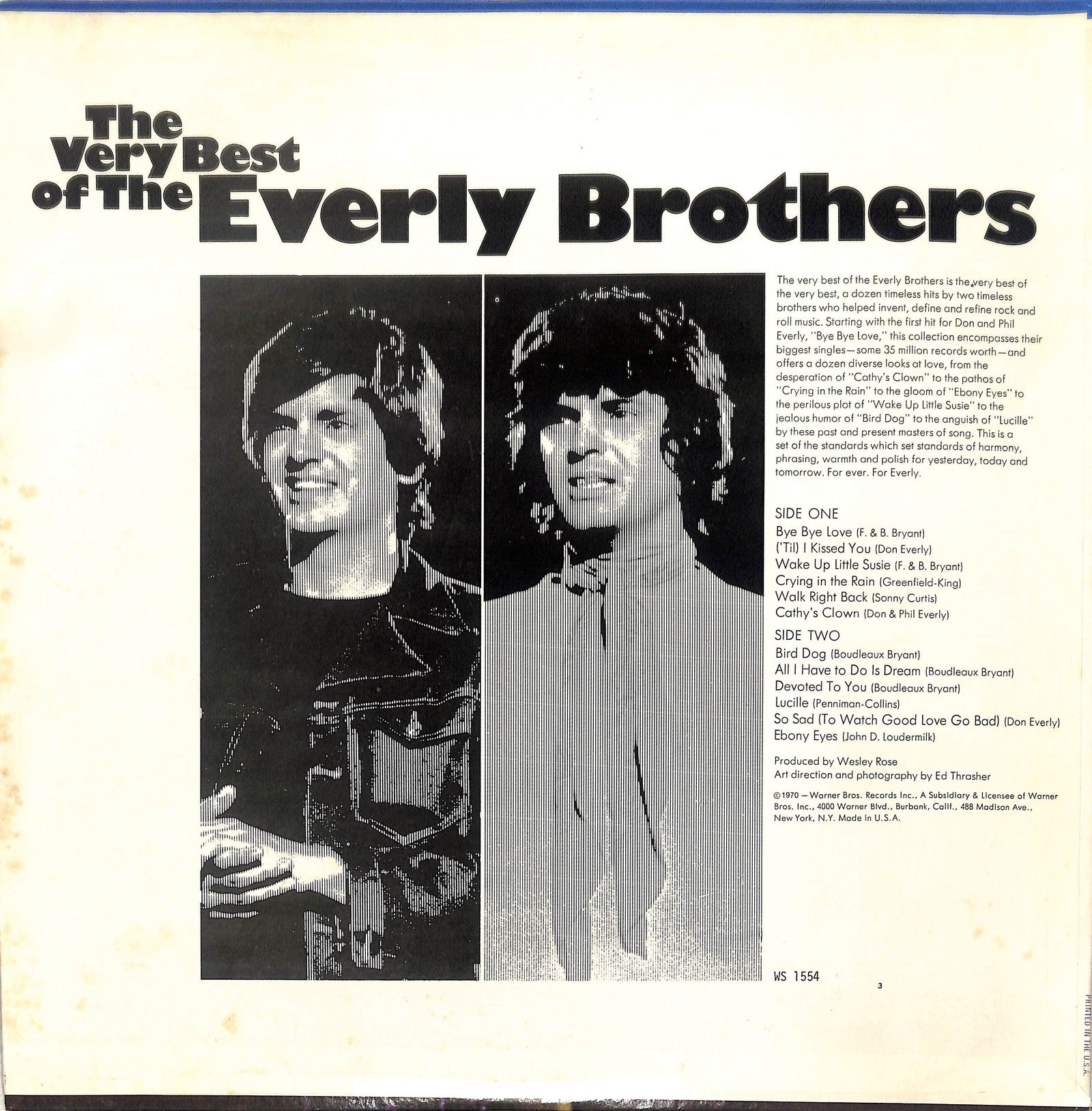 THE EVERLY BROTHERS - The Very Best Of The Everly Brothers