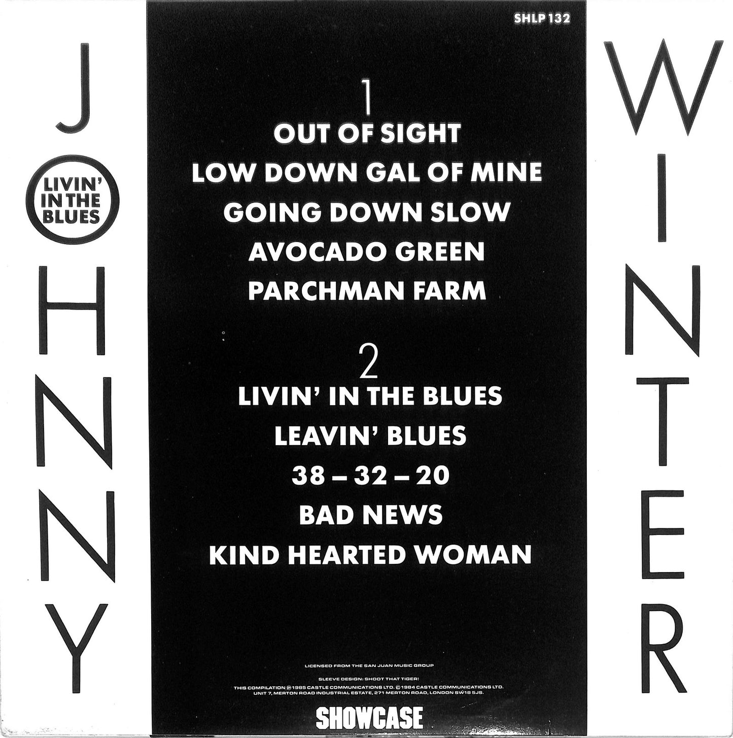 JOHNNY WINTER - Livin' In The Blues