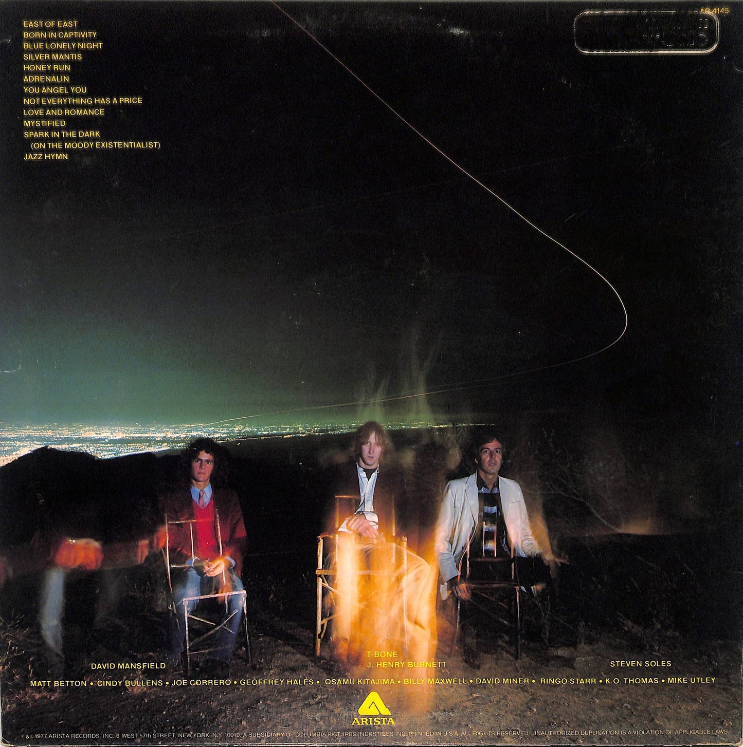 THE ALPHA BAND - Spark In The Dark