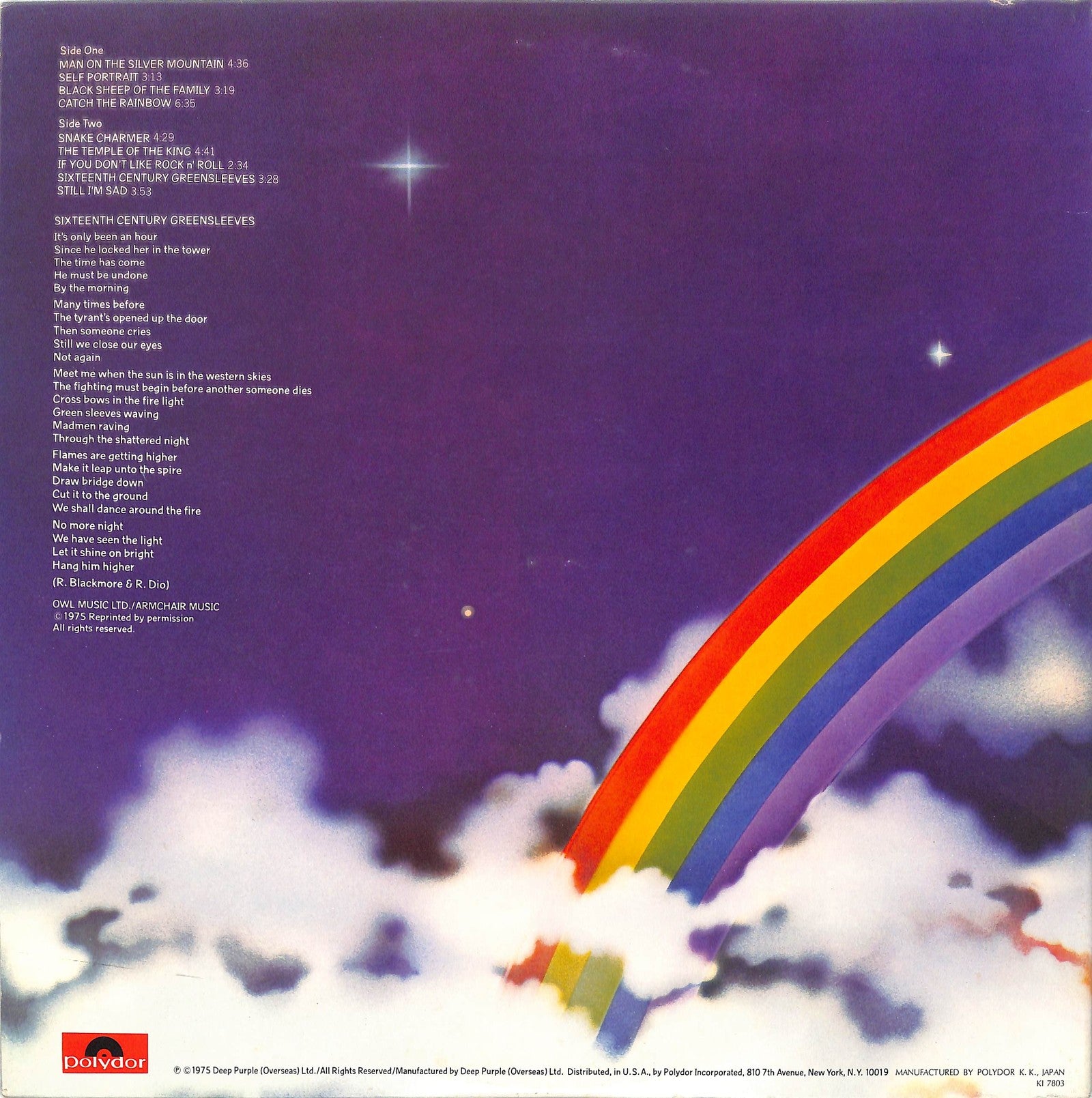 RAINBOW - Ritchie Blackmore's Rainbow